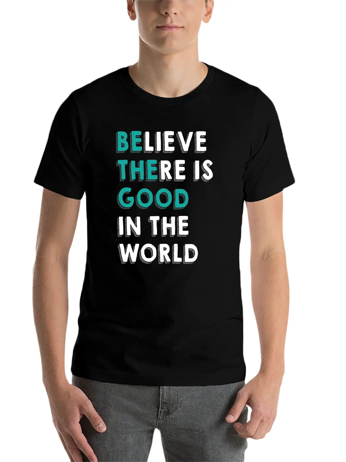 Optimism Good In The World Cool Gift Timeless Short Sleeve Tee – Comfy And Minimalist Design