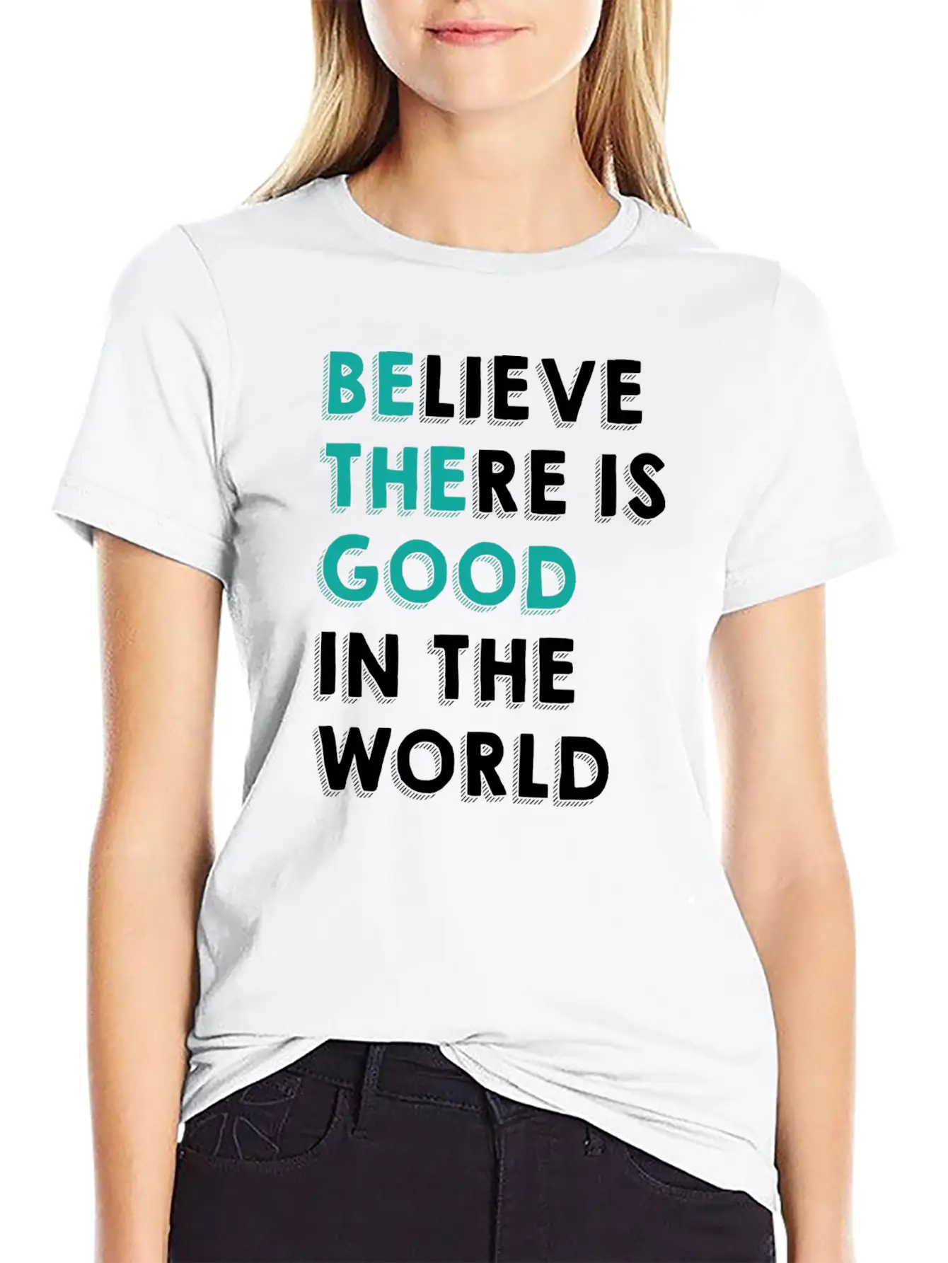 Optimism Good In The World Cool Gift Timeless Short Sleeve Tee – Comfy And Minimalist Design
