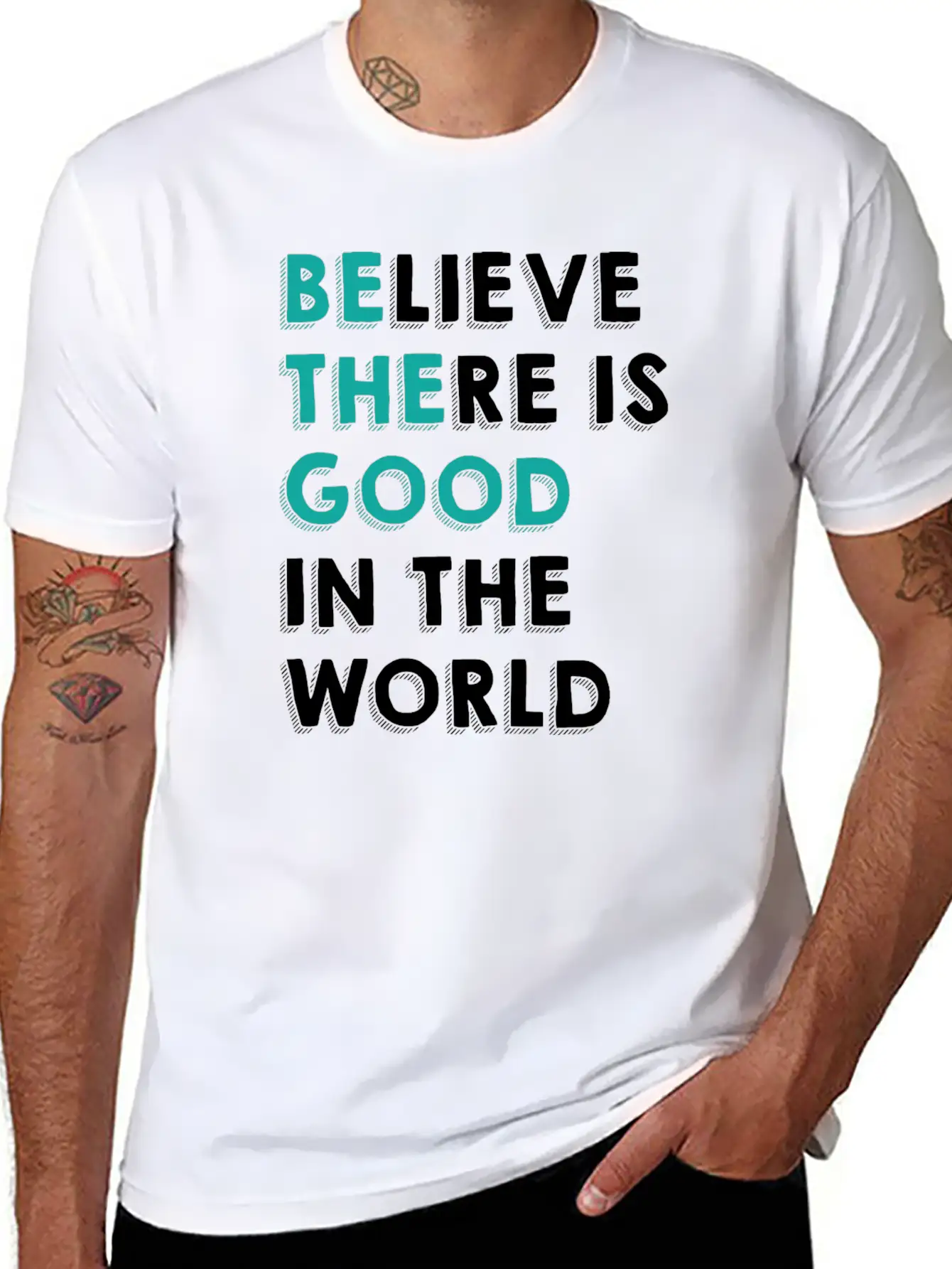 Optimism Good In The World Cool Gift Timeless Short Sleeve Tee – Comfy And Minimalist Design