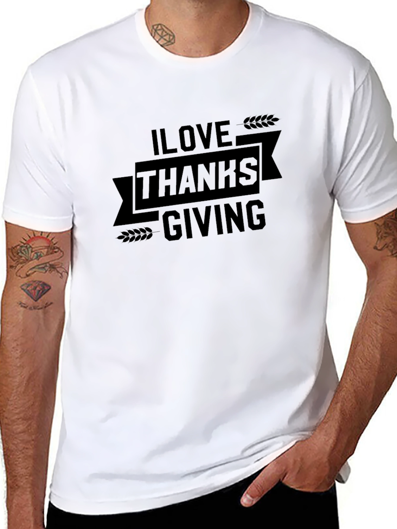 I Love Thanksgiving Graphic Tee