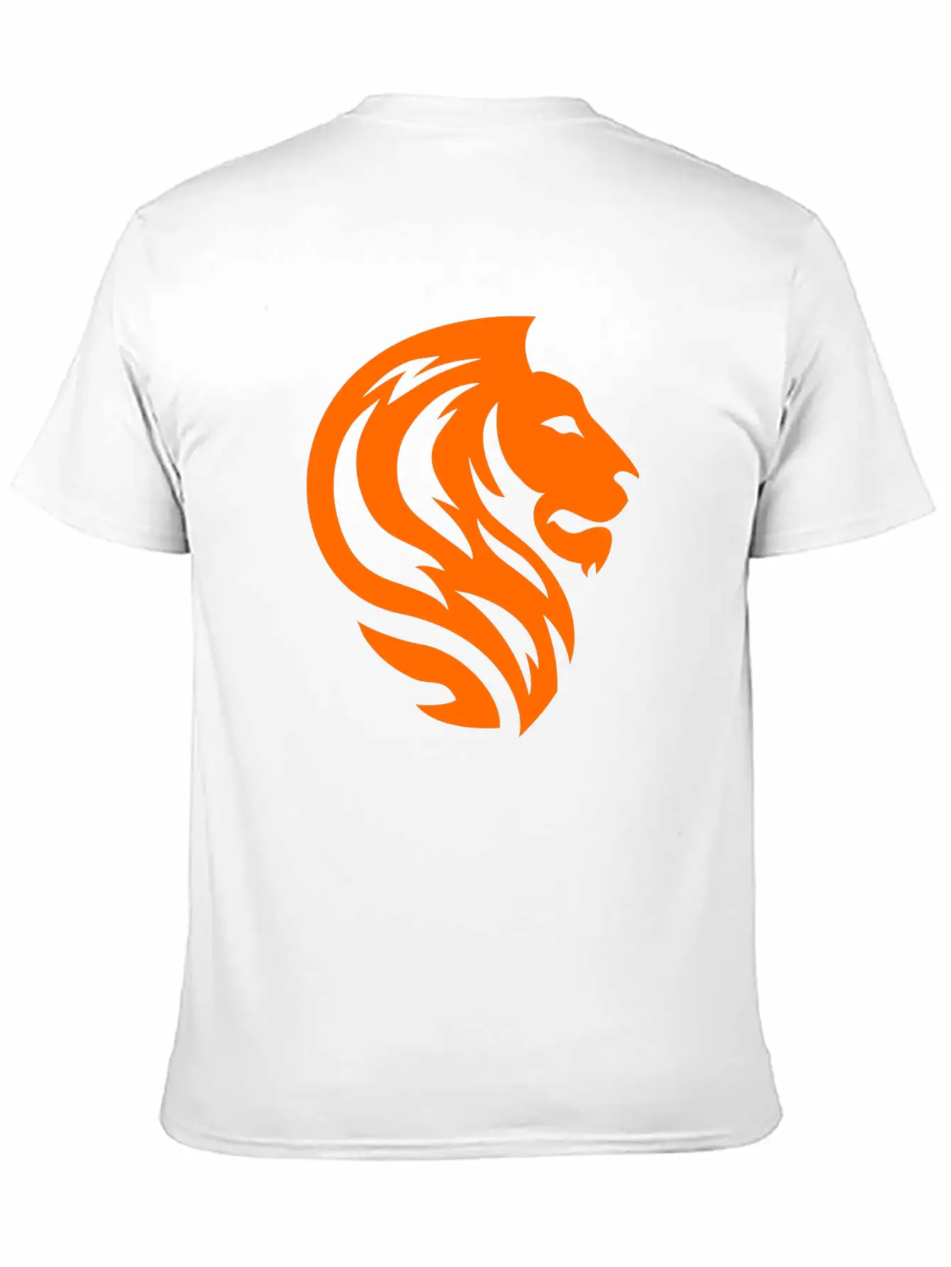 Orange Lion Unisex Short Sleeve Soft Cotton T-Shirt – Casual Everyday Wear