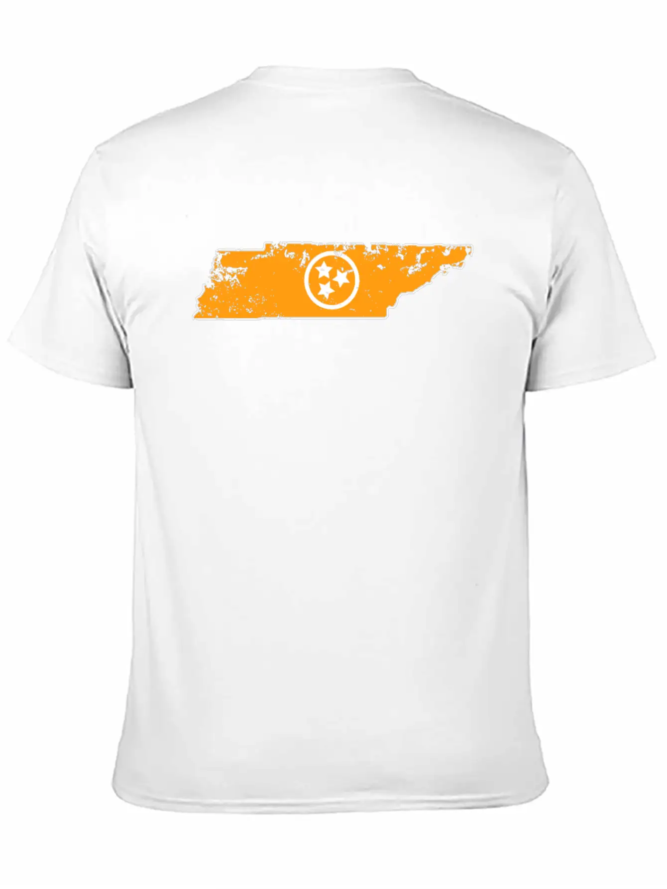 Orange Tennessee State 3 White Stars Of The Flag Stylish Everyday T-Shirt – Unisex Basic Cotton Tee