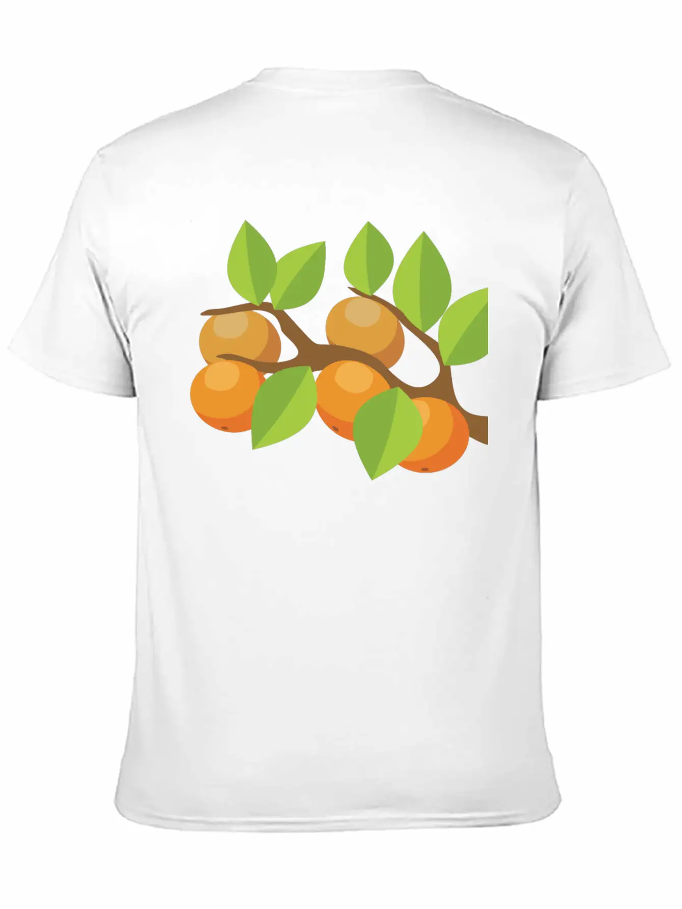 Orange Tree Unisex Short Sleeve Soft Cotton T-Shirt – Casual Everyday Wear