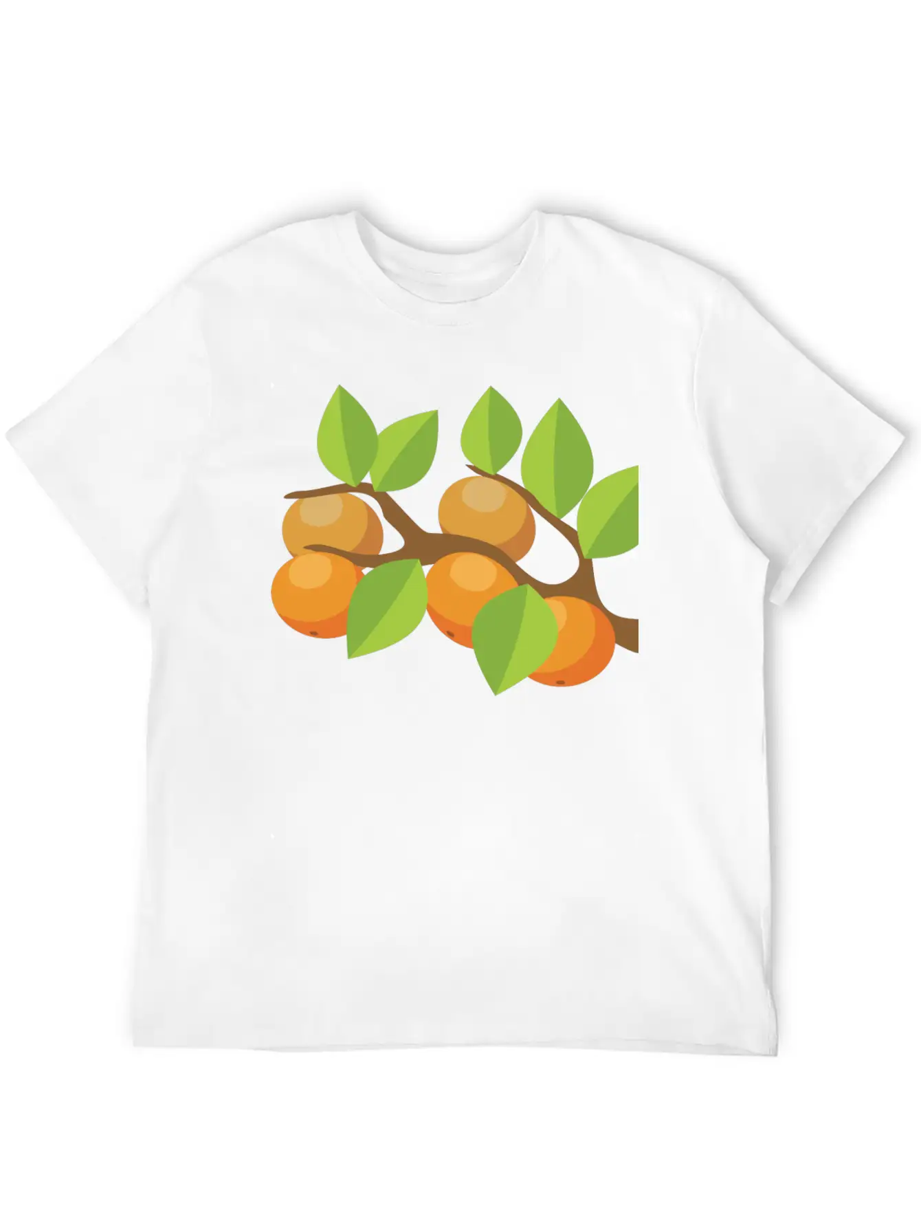 Orange Tree Unisex Short Sleeve Soft Cotton T-Shirt – Casual Everyday Wear