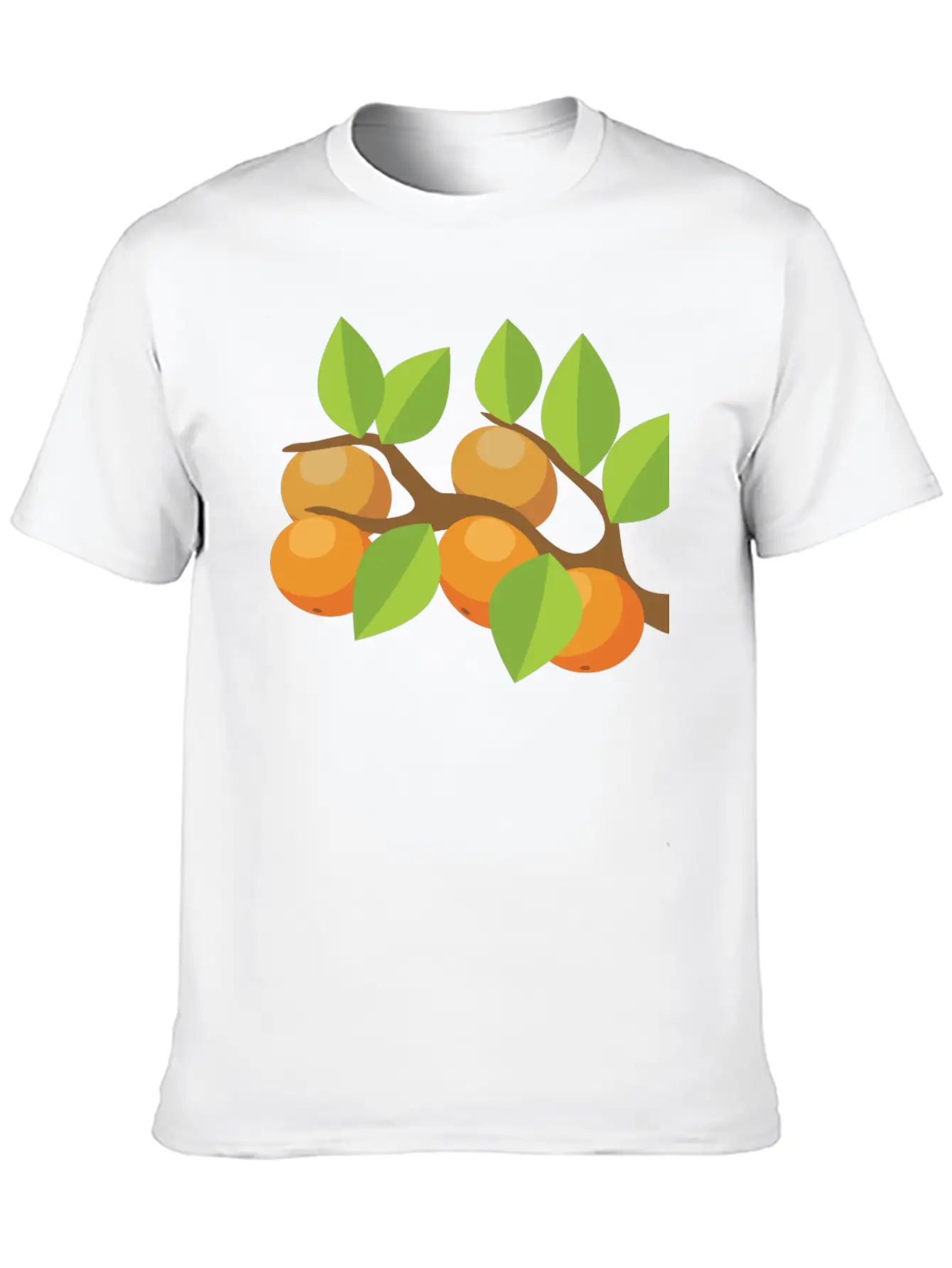 Orange Tree Unisex Short Sleeve Soft Cotton T-Shirt – Casual Everyday Wear