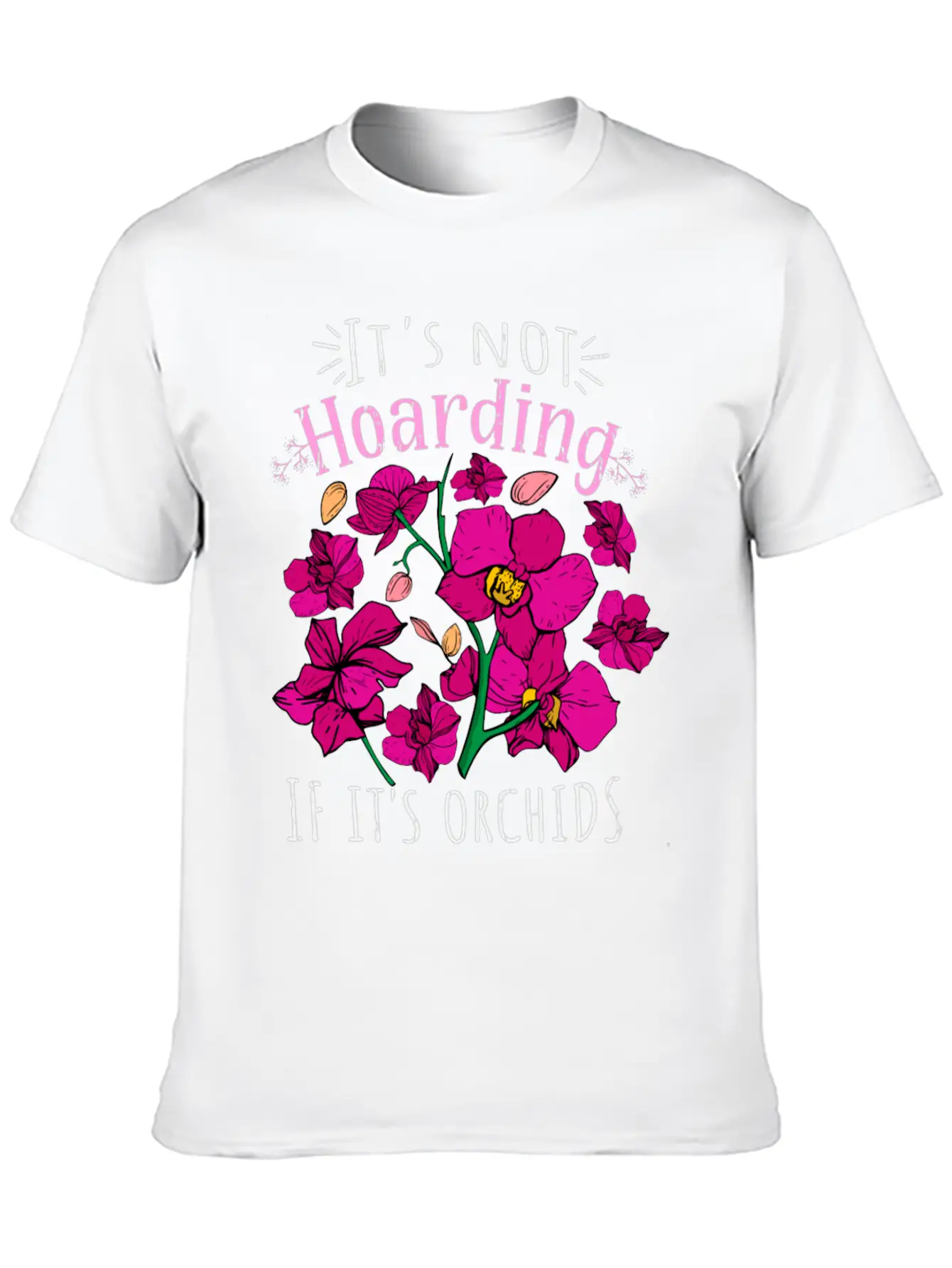 Orchids Plant Lover Women Flowers Gift Florist Comfortable Minimalist Graphic Tee – Summer Style Essential