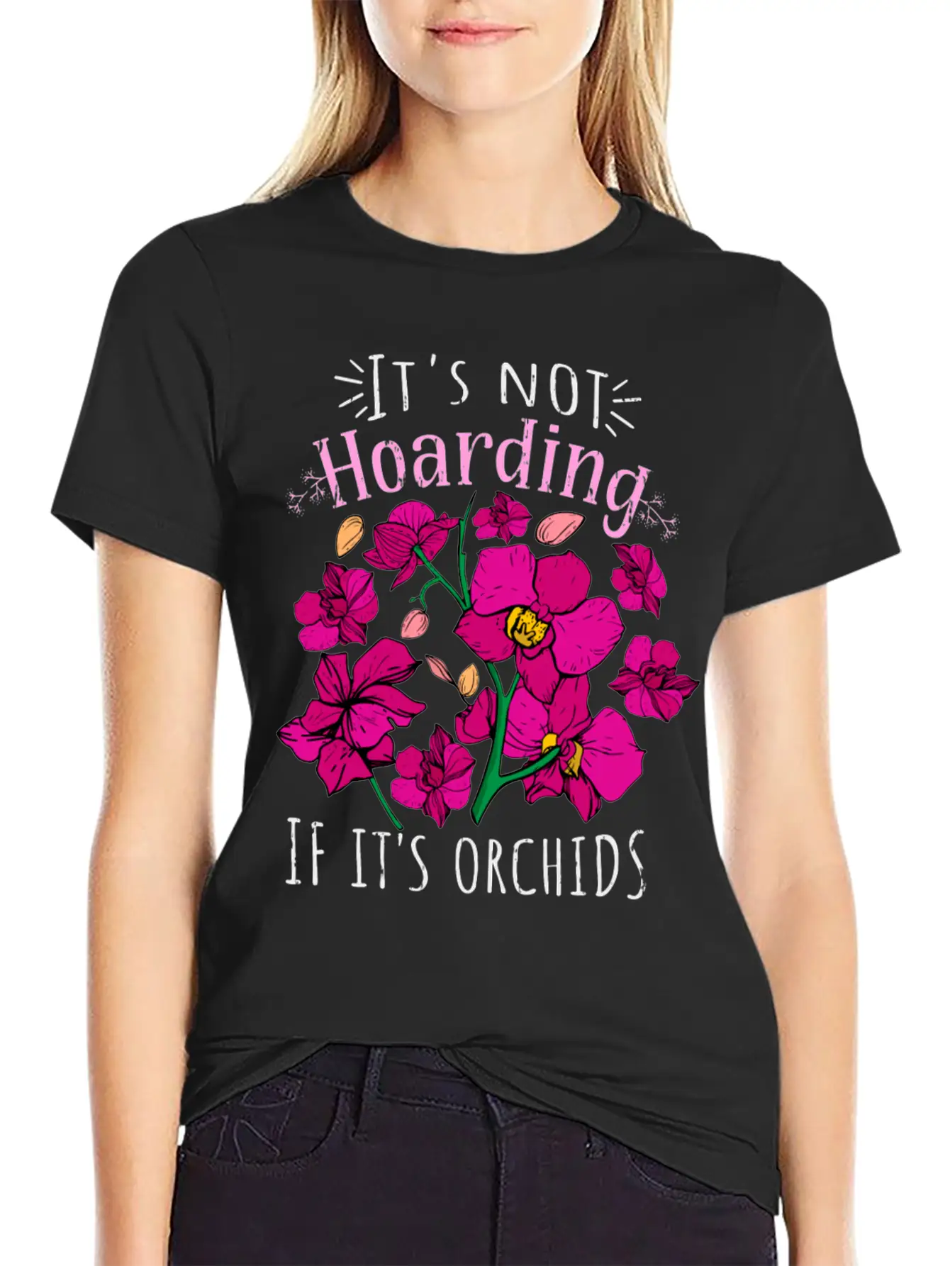 Orchids Plant Lover Women Flowers Gift Florist Comfortable Minimalist Graphic Tee – Summer Style Essential