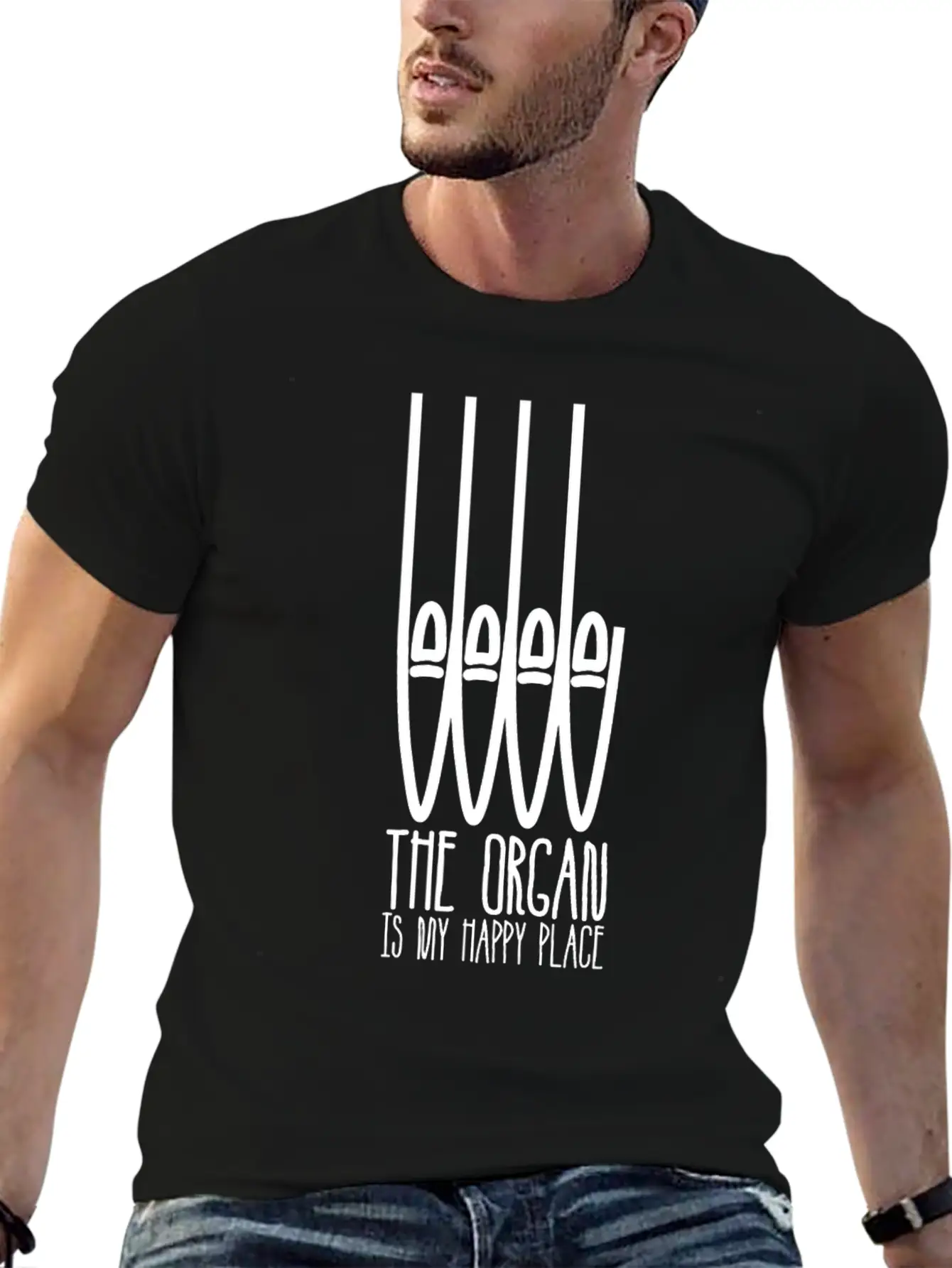 Organ Player Church Music Organist Basic Graphic T-Shirt – Daily Comfort In Soft Cotton