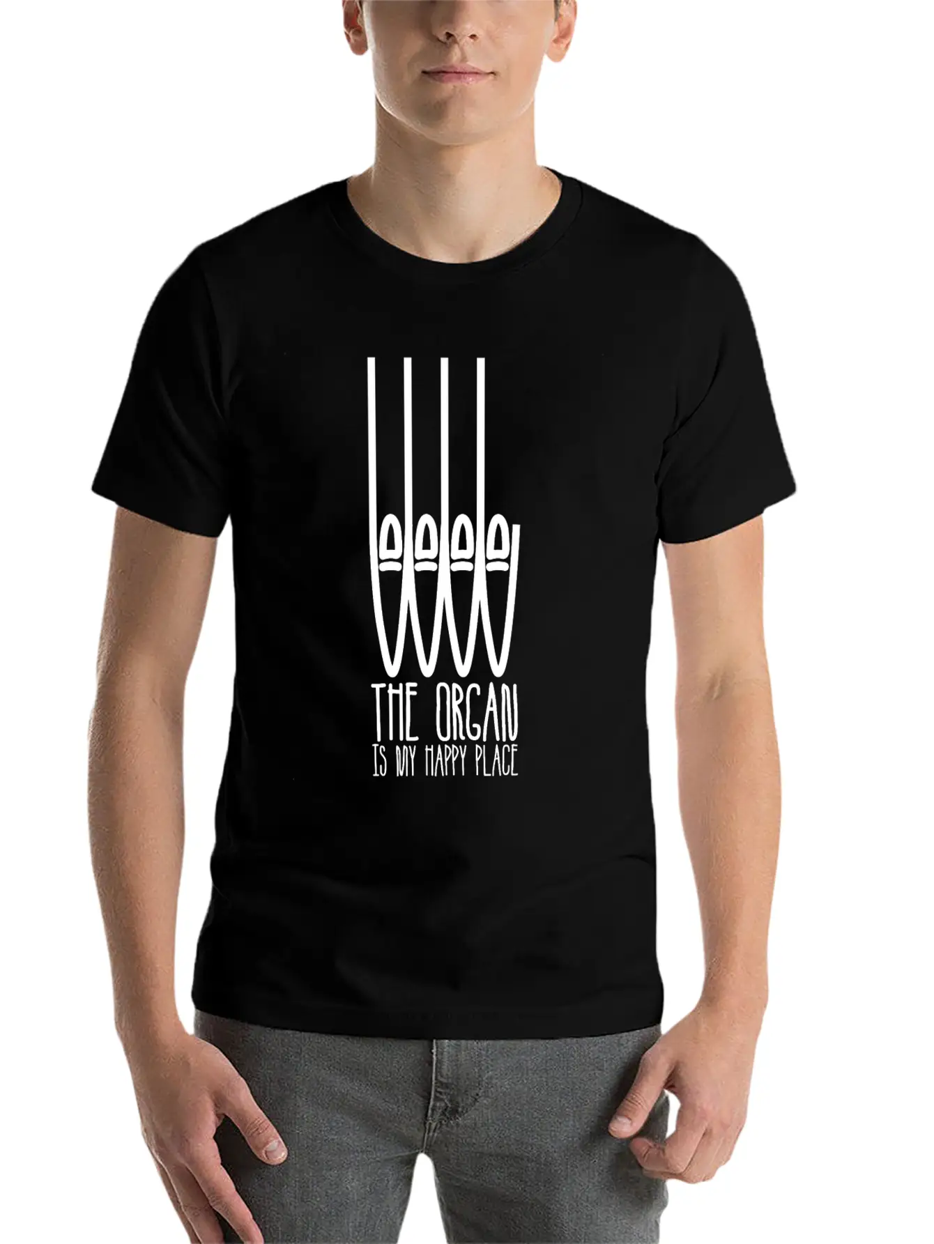 Organ Player Church Music Organist Basic Graphic T-Shirt – Daily Comfort In Soft Cotton