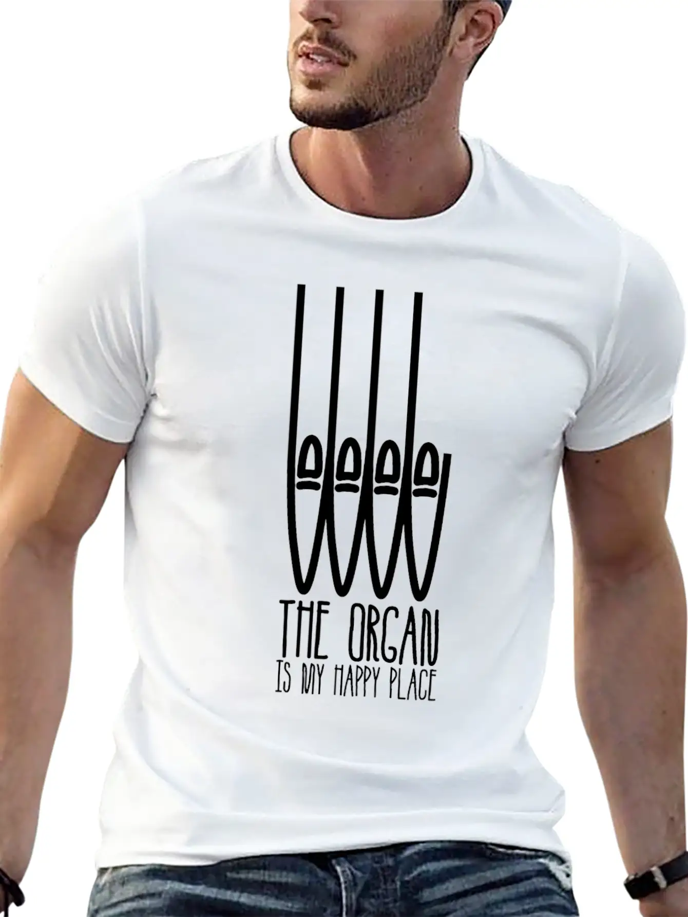 Organ Player Church Music Organist Basic Graphic T-Shirt – Daily Comfort In Soft Cotton