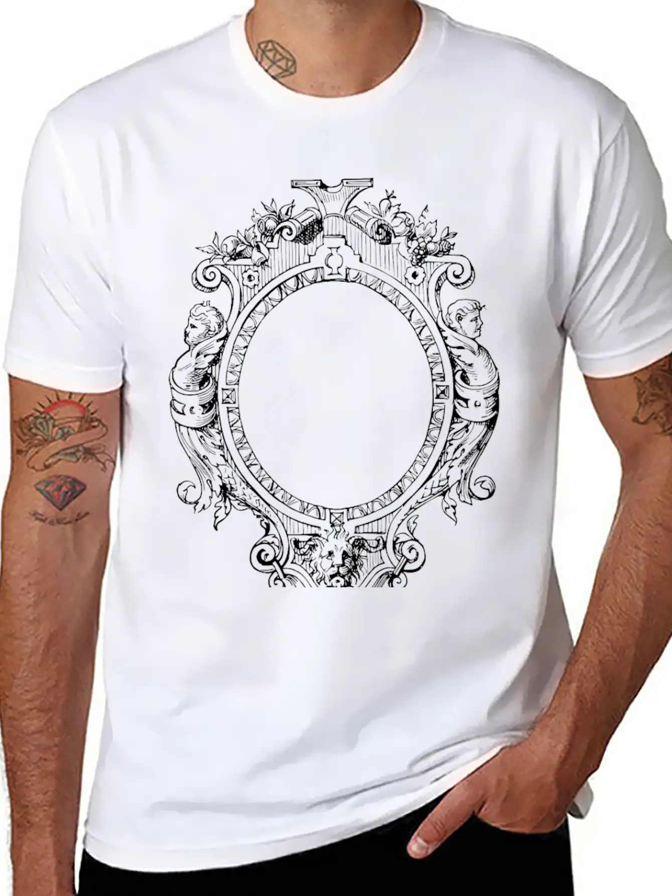 Ornate Frame 11 Essential Unisex Summer Tee – Soft Cotton Casual Fit