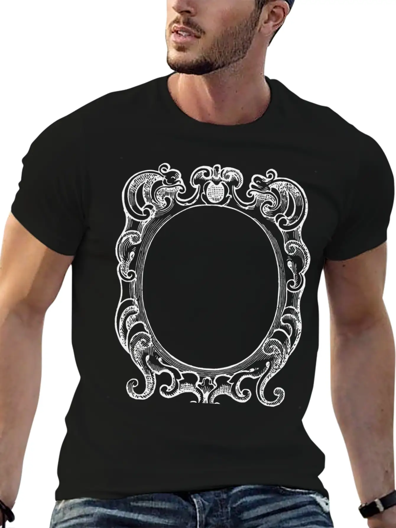 Ornate Frame 22 Stylish Everyday T-Shirt – Unisex Basic Cotton Tee