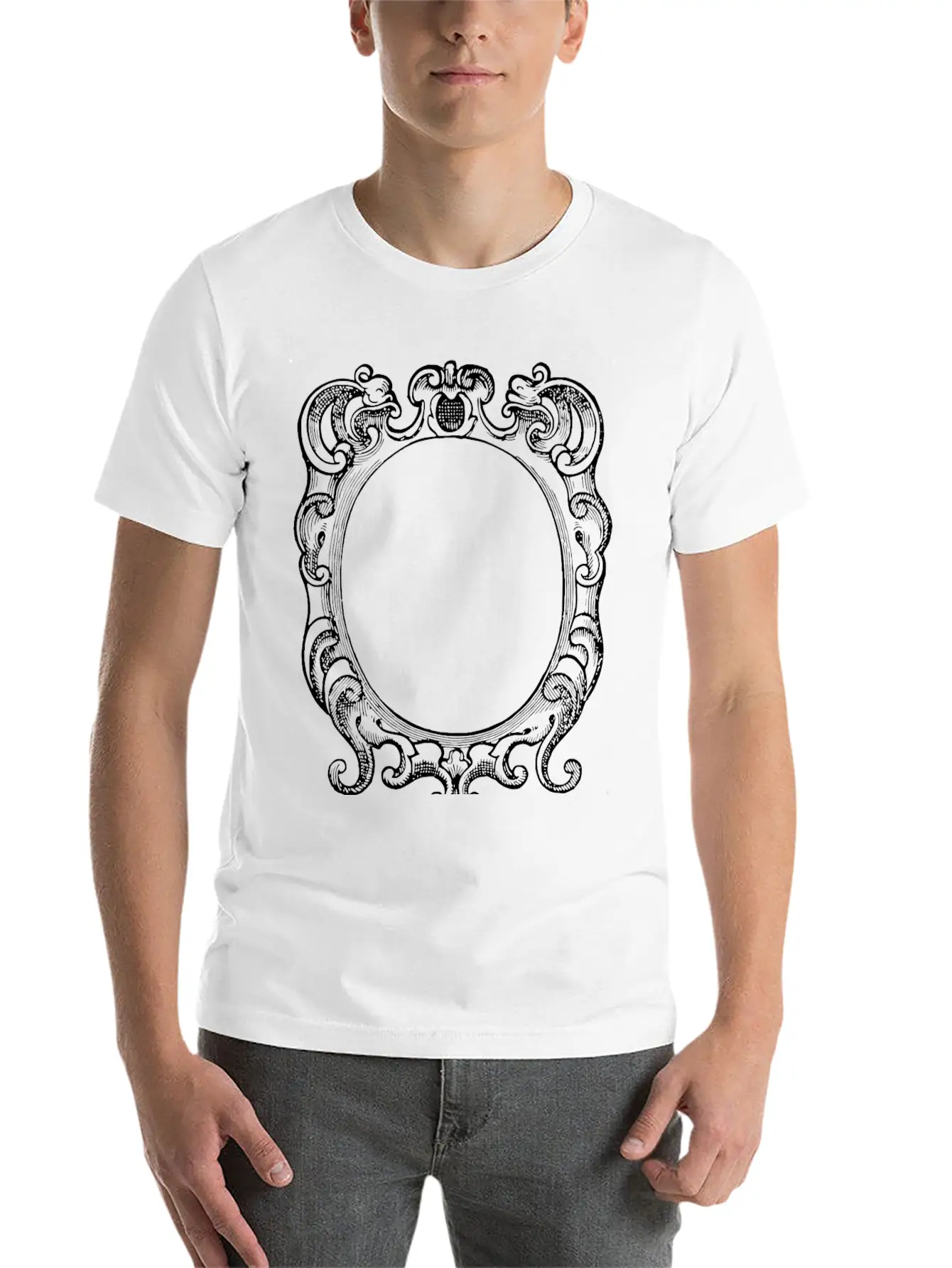 Ornate Frame 22 Stylish Everyday T-Shirt – Unisex Basic Cotton Tee
