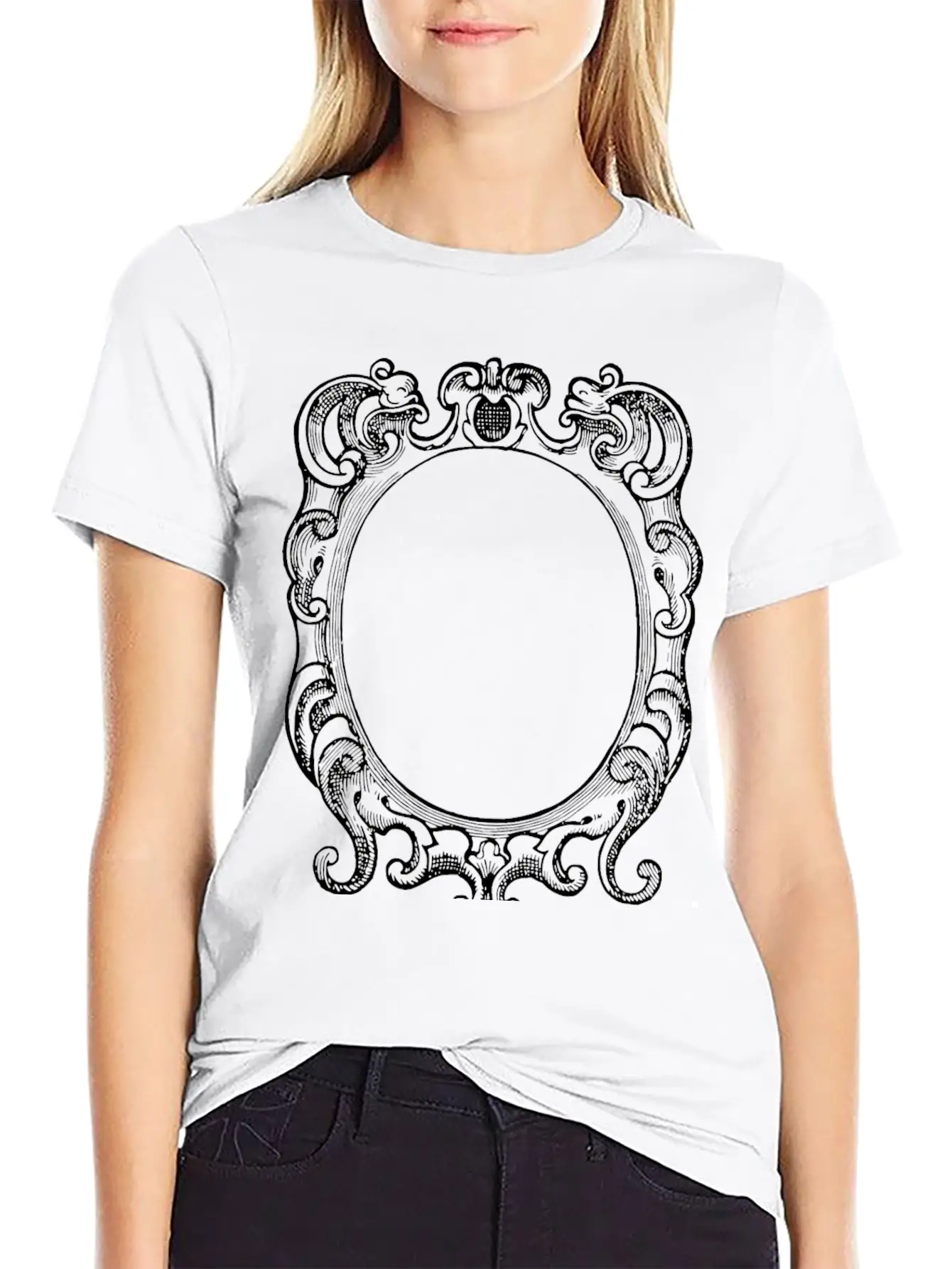 Ornate Frame 22 Stylish Everyday T-Shirt – Unisex Basic Cotton Tee
