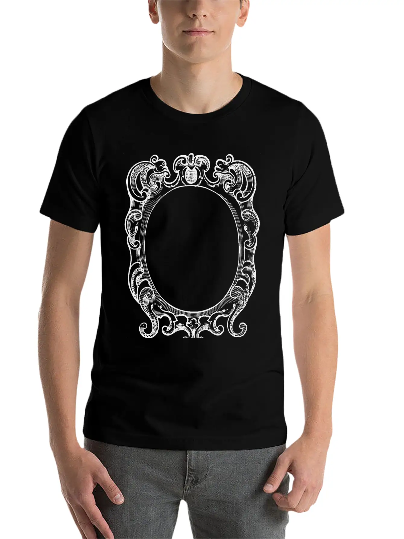 Ornate Frame 22 Stylish Everyday T-Shirt – Unisex Basic Cotton Tee