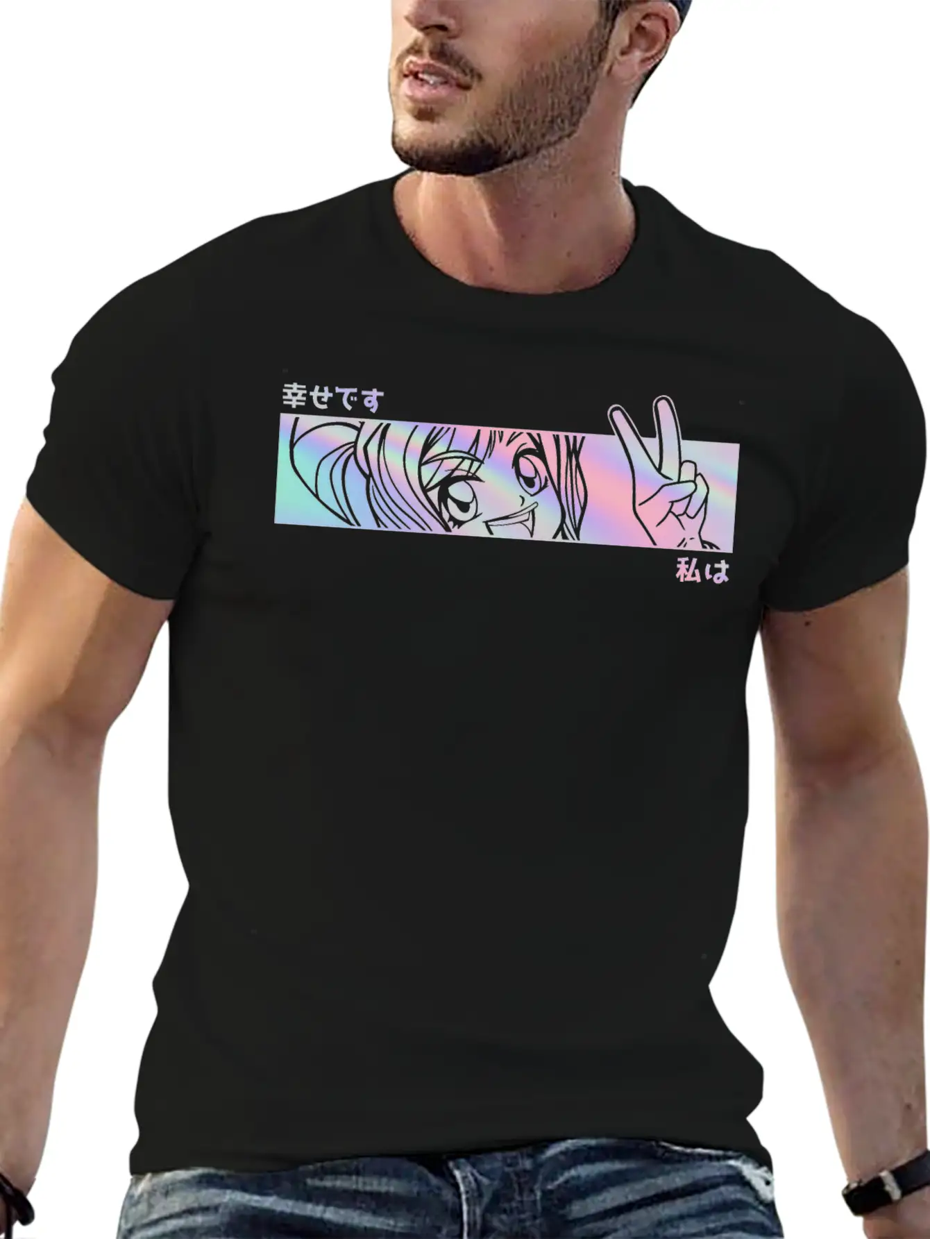 Otaku Girl Pastel Goth Anime Stylish Everyday T-Shirt – Unisex Basic Cotton Tee