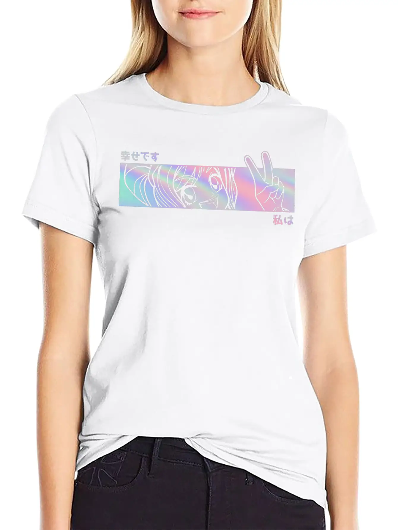 Otaku Girl Pastel Goth Anime Stylish Everyday T-Shirt – Unisex Basic Cotton Tee