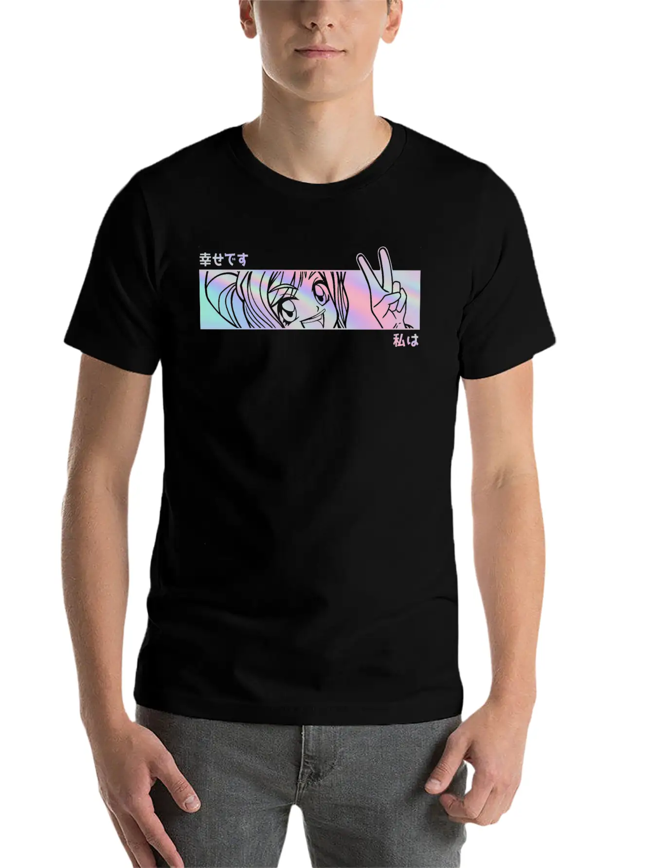 Otaku Girl Pastel Goth Anime Stylish Everyday T-Shirt – Unisex Basic Cotton Tee