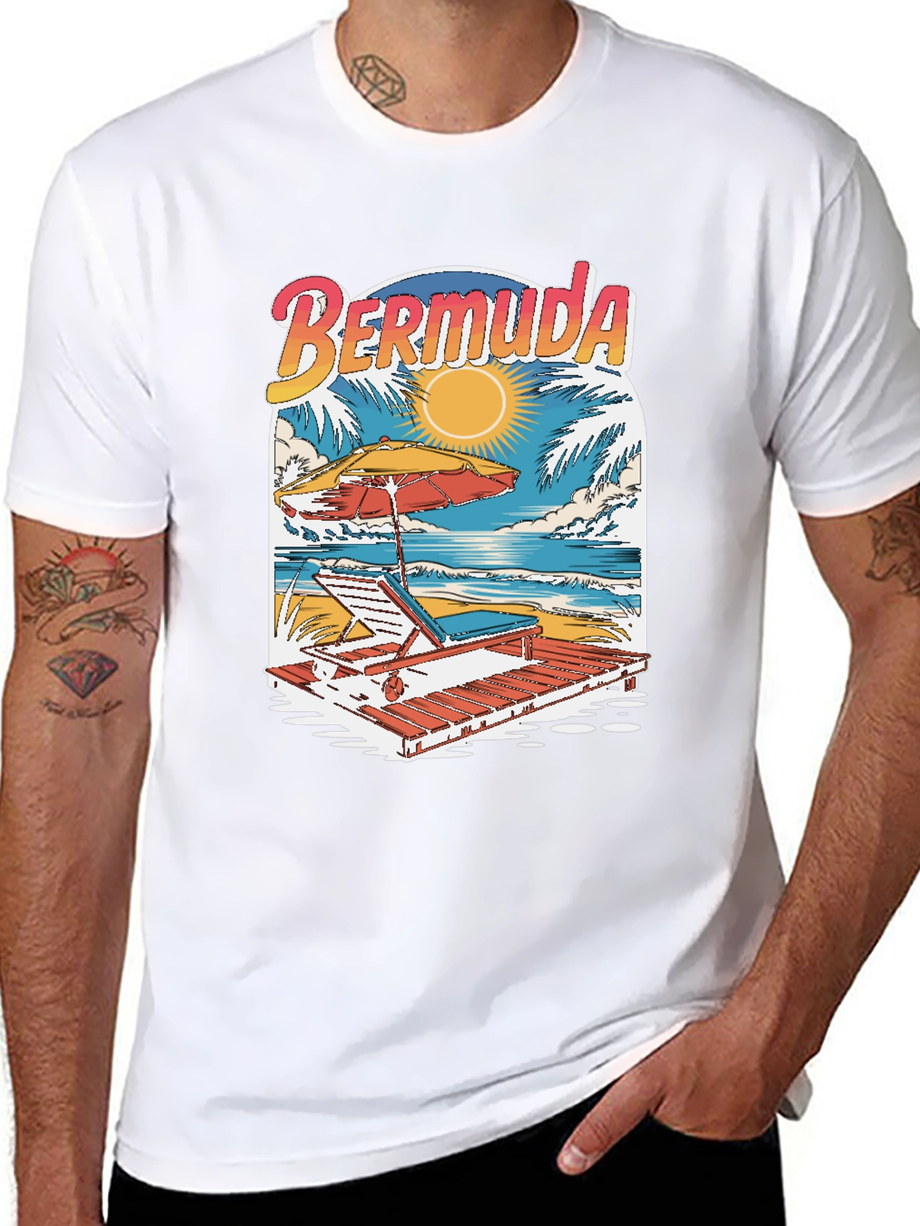 Bermuda Beach T-Shirt - Island Getaway Tee