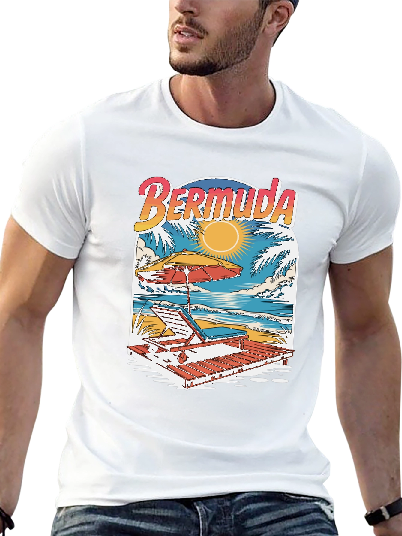 Bermuda Beach T-Shirt - Island Getaway Tee