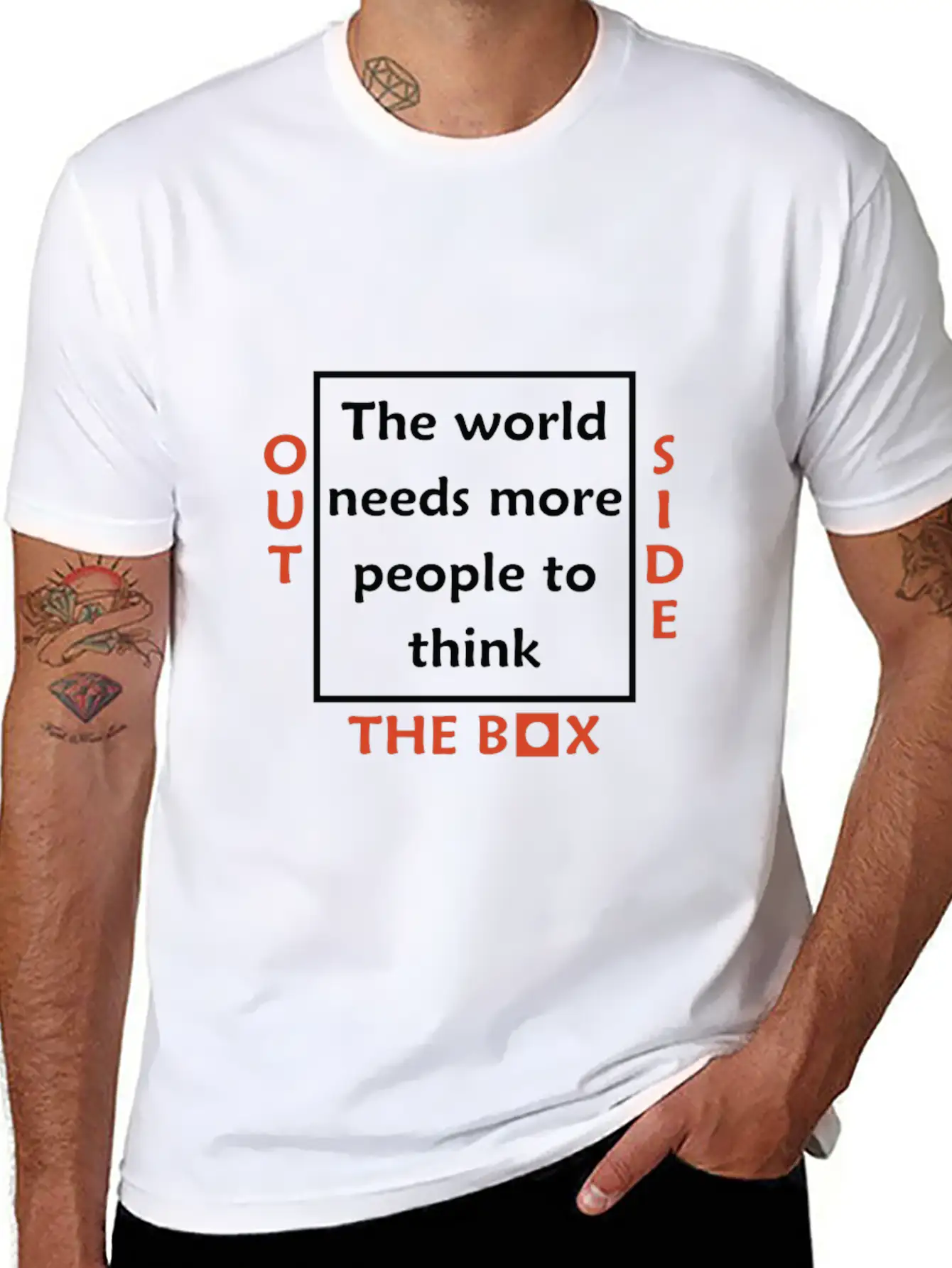 Outside The Box Timeless Short Sleeve Tee – Comfy And Minimalist Design