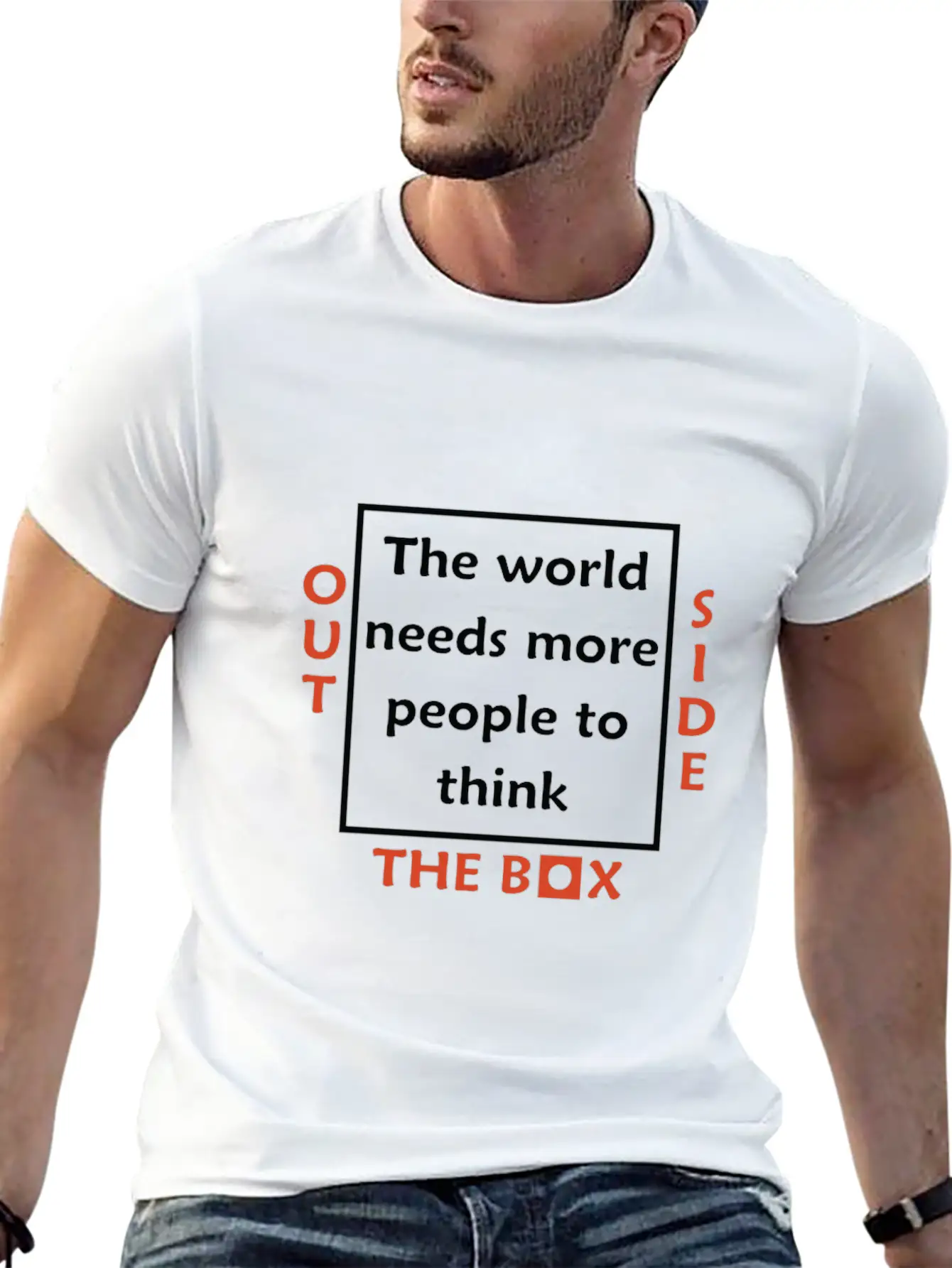 Outside The Box Timeless Short Sleeve Tee – Comfy And Minimalist Design