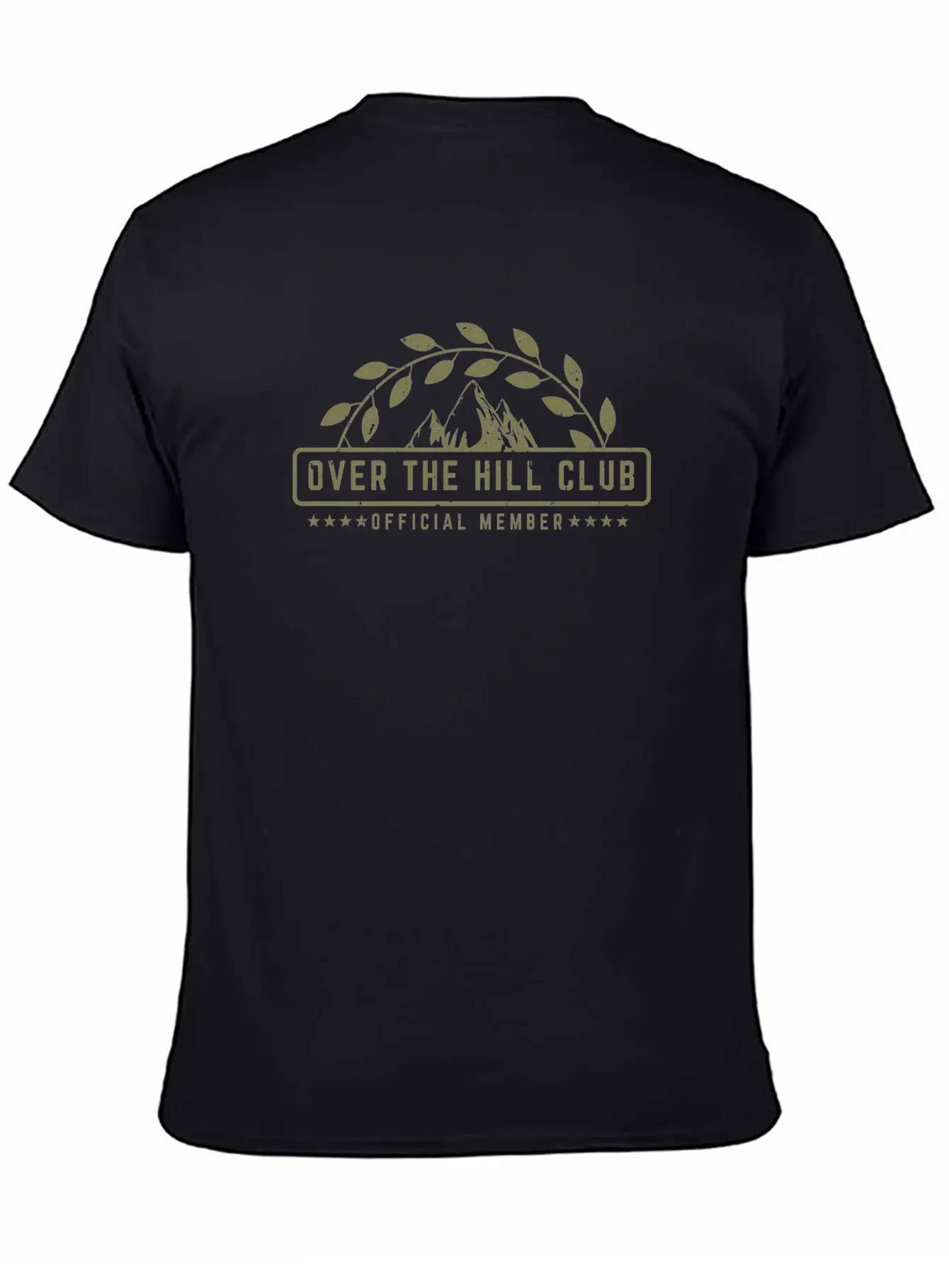 Over The Hill Club Official Member Retirement Comfortable Minimalist Graphic Tee – Summer Style Essential
