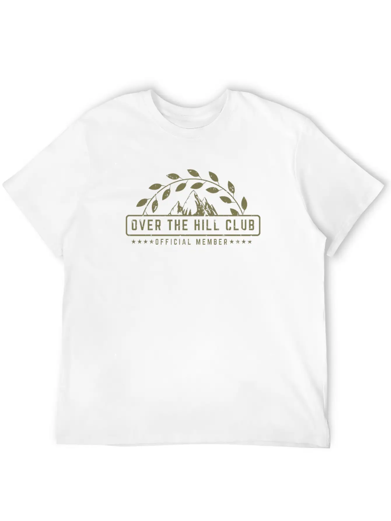 Over The Hill Club Official Member Retirement Comfortable Minimalist Graphic Tee – Summer Style Essential
