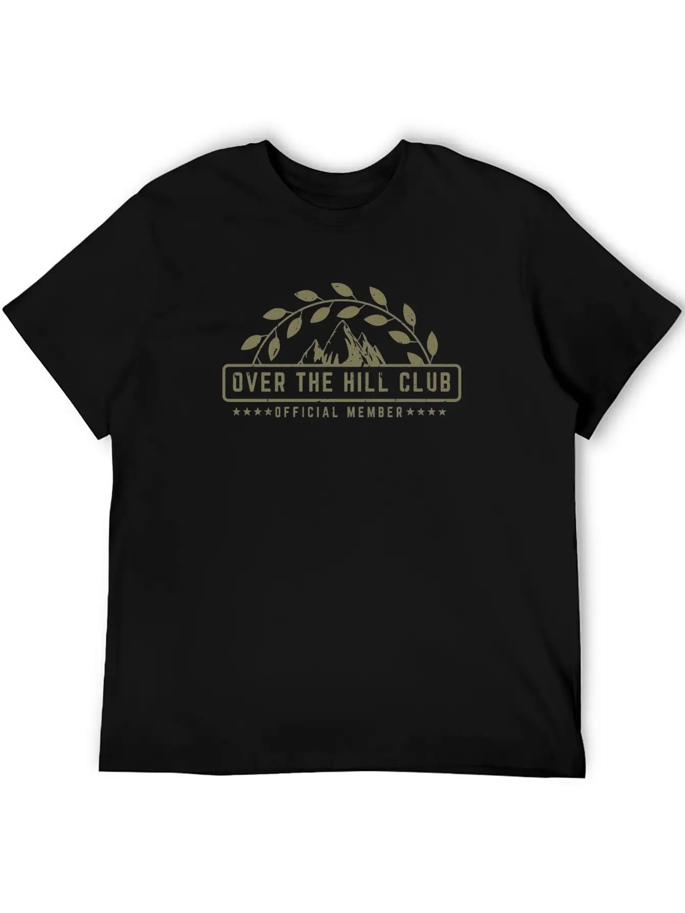 Over The Hill Club Official Member Retirement Comfortable Minimalist Graphic Tee – Summer Style Essential
