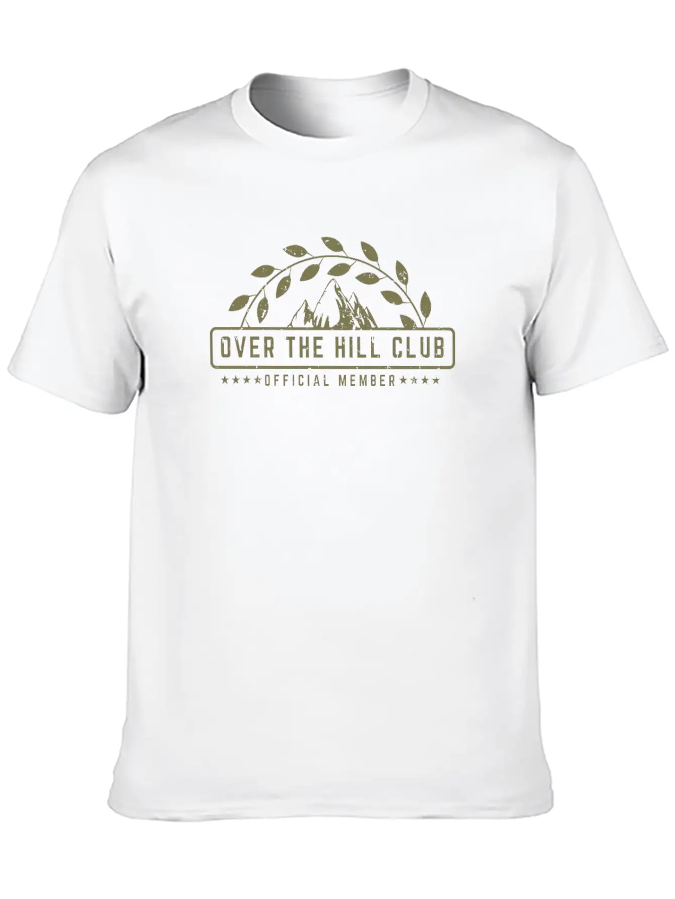 Over The Hill Club Official Member Retirement Comfortable Minimalist Graphic Tee – Summer Style Essential