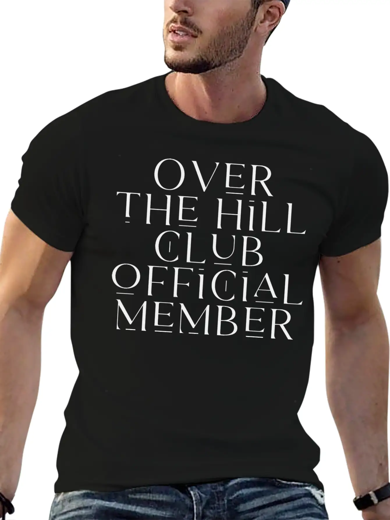 Over The Hill Club Official Member Timeless Short Sleeve Tee – Comfy And Minimalist Design