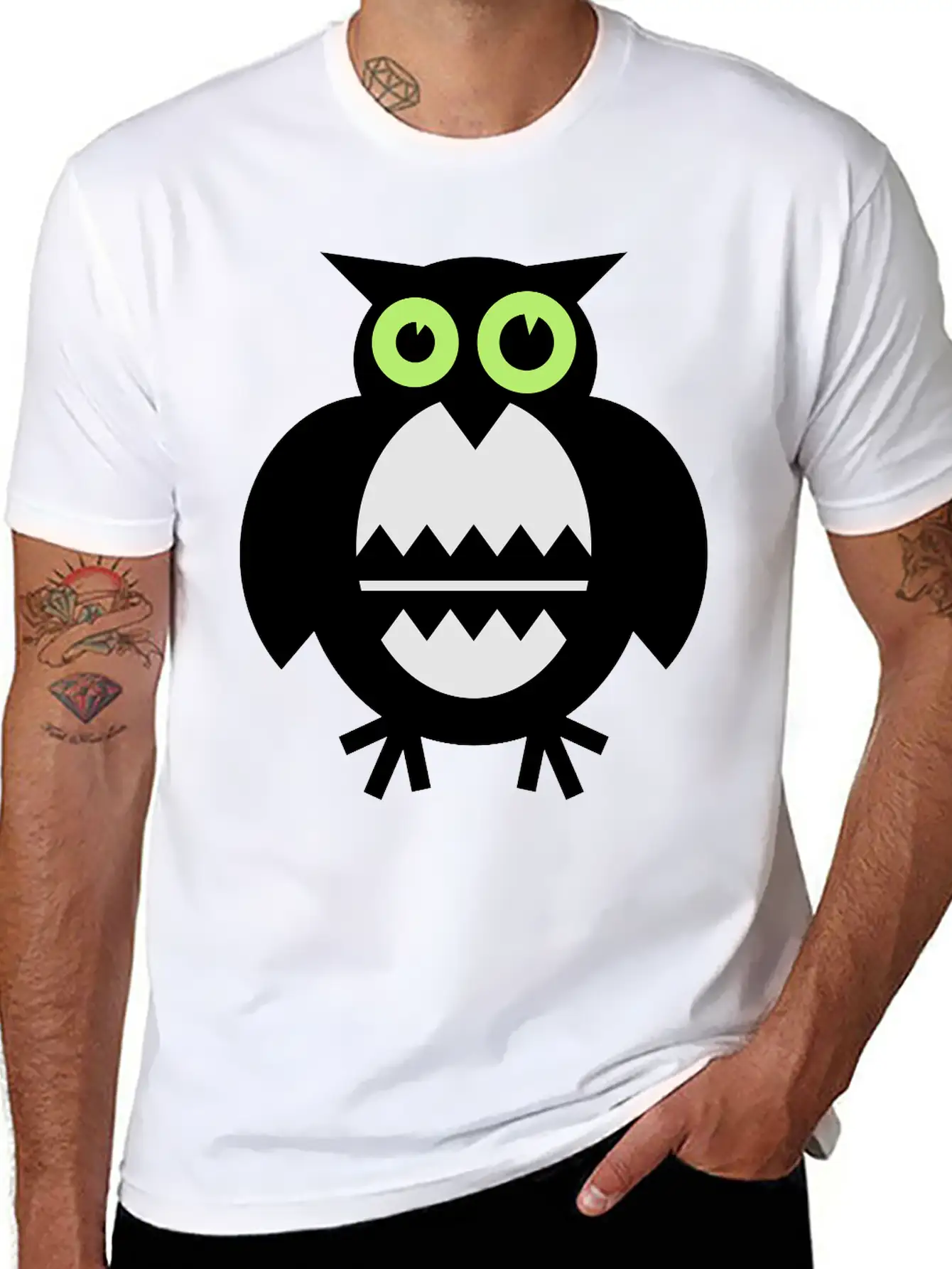 Owl Basic Graphic T-Shirt – Daily Comfort In Soft Cotton