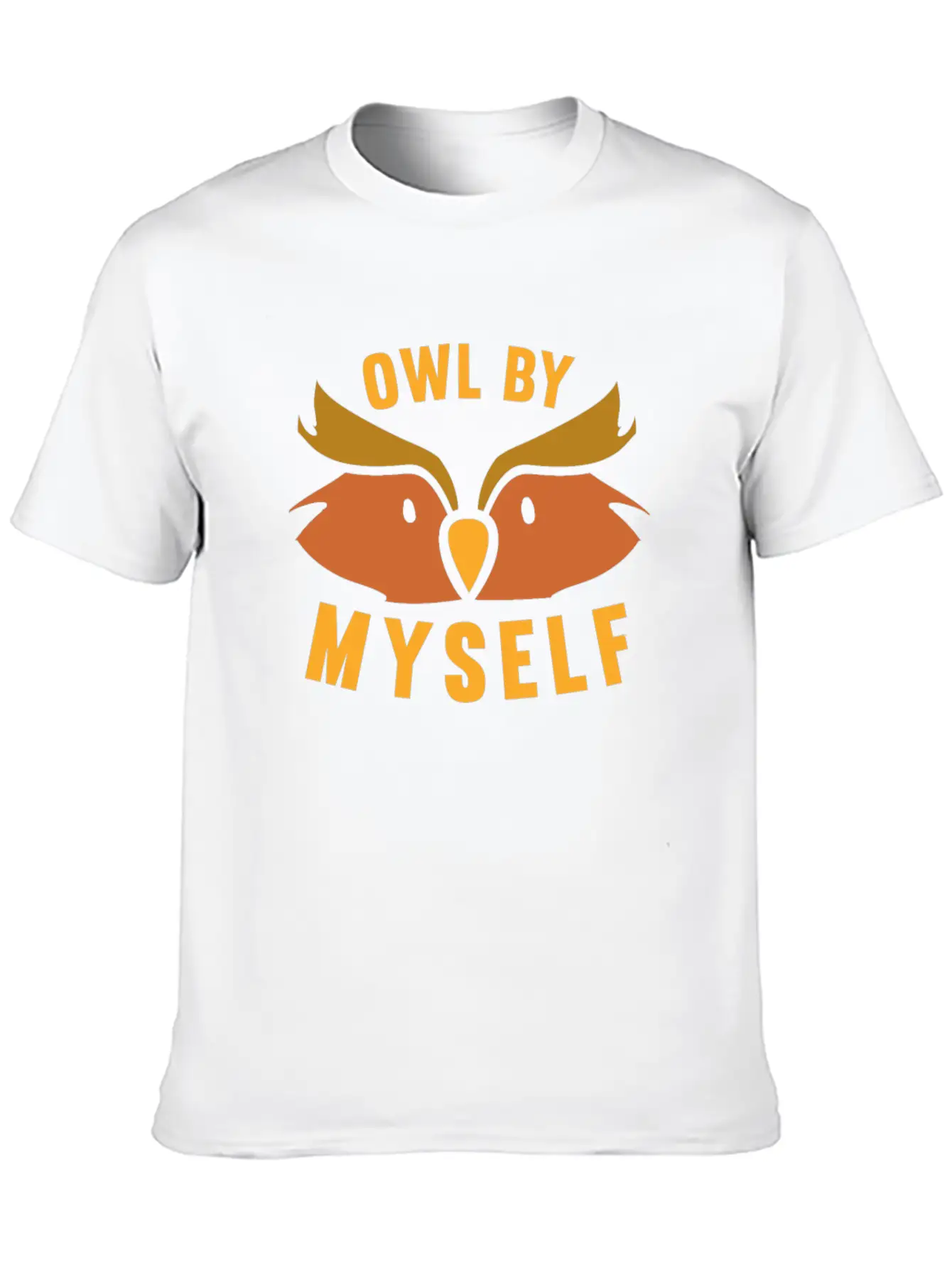 Owl By Myself Cute Owl For Women Girls Comfortable Minimalist Graphic Tee – Summer Style Essential