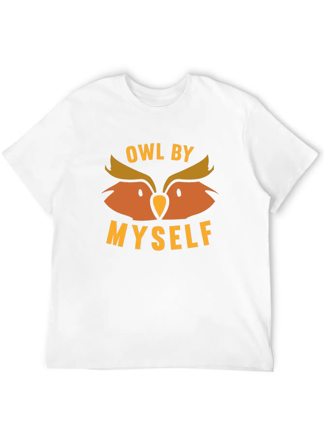 Owl By Myself Cute Owl For Women Girls Comfortable Minimalist Graphic Tee – Summer Style Essential