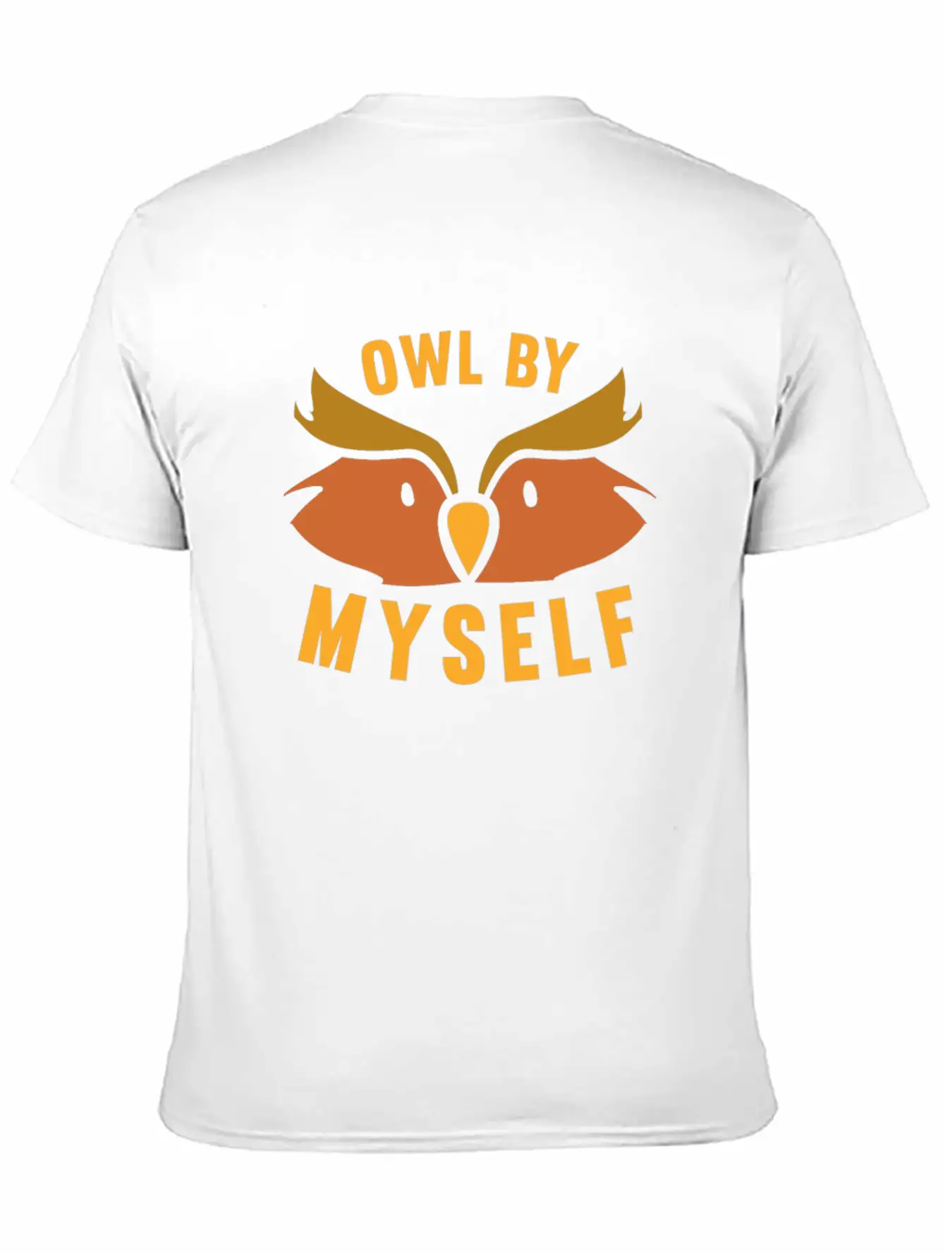 Owl By Myself Cute Owl For Women Girls Comfortable Minimalist Graphic Tee – Summer Style Essential