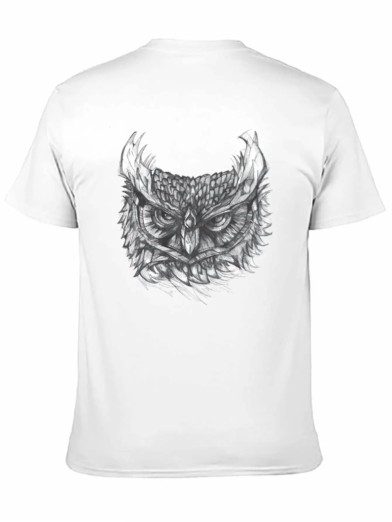 Owl Drawing Stylish Everyday T-Shirt – Unisex Basic Cotton Tee