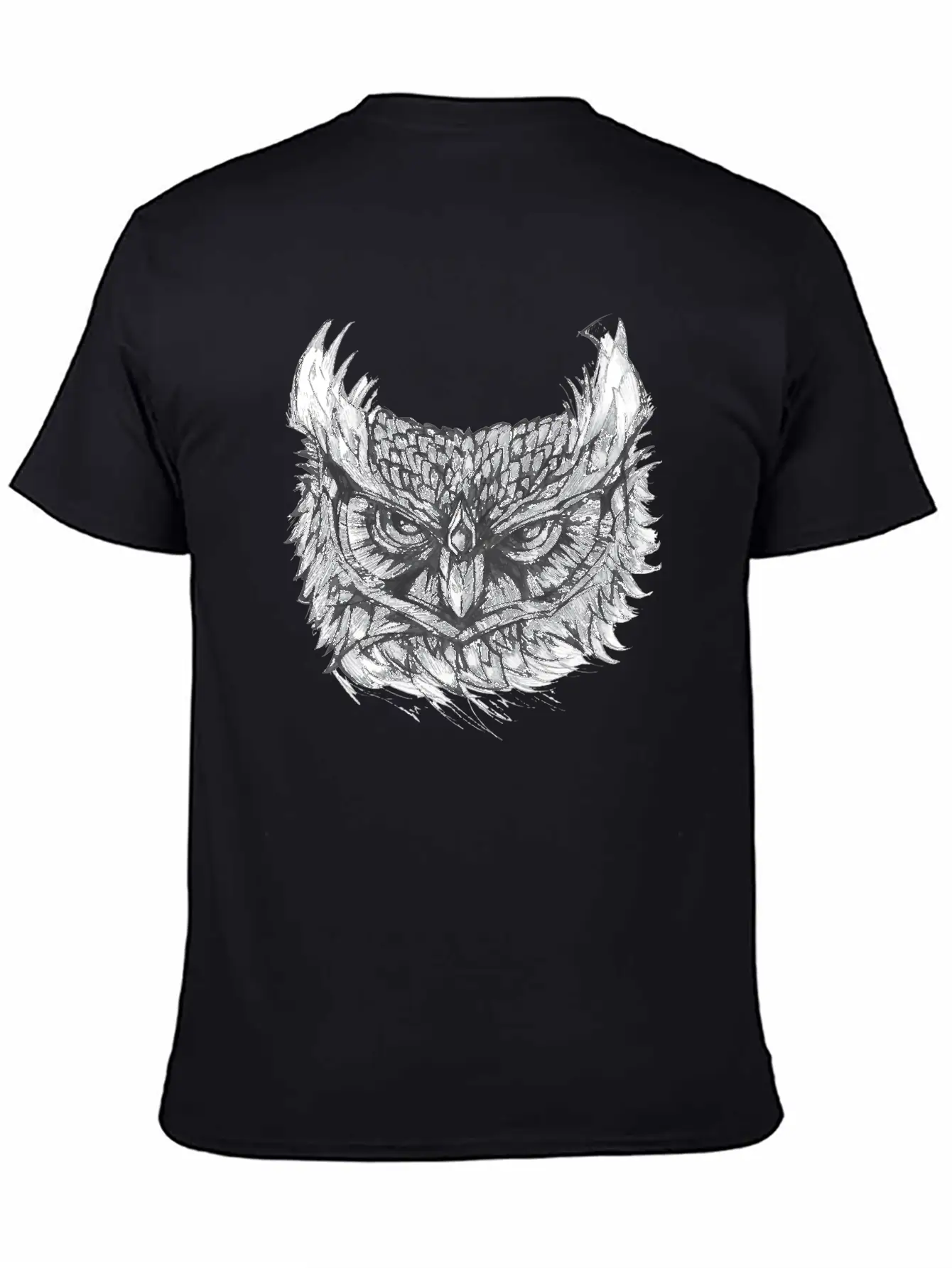 Owl Drawing Stylish Everyday T-Shirt – Unisex Basic Cotton Tee