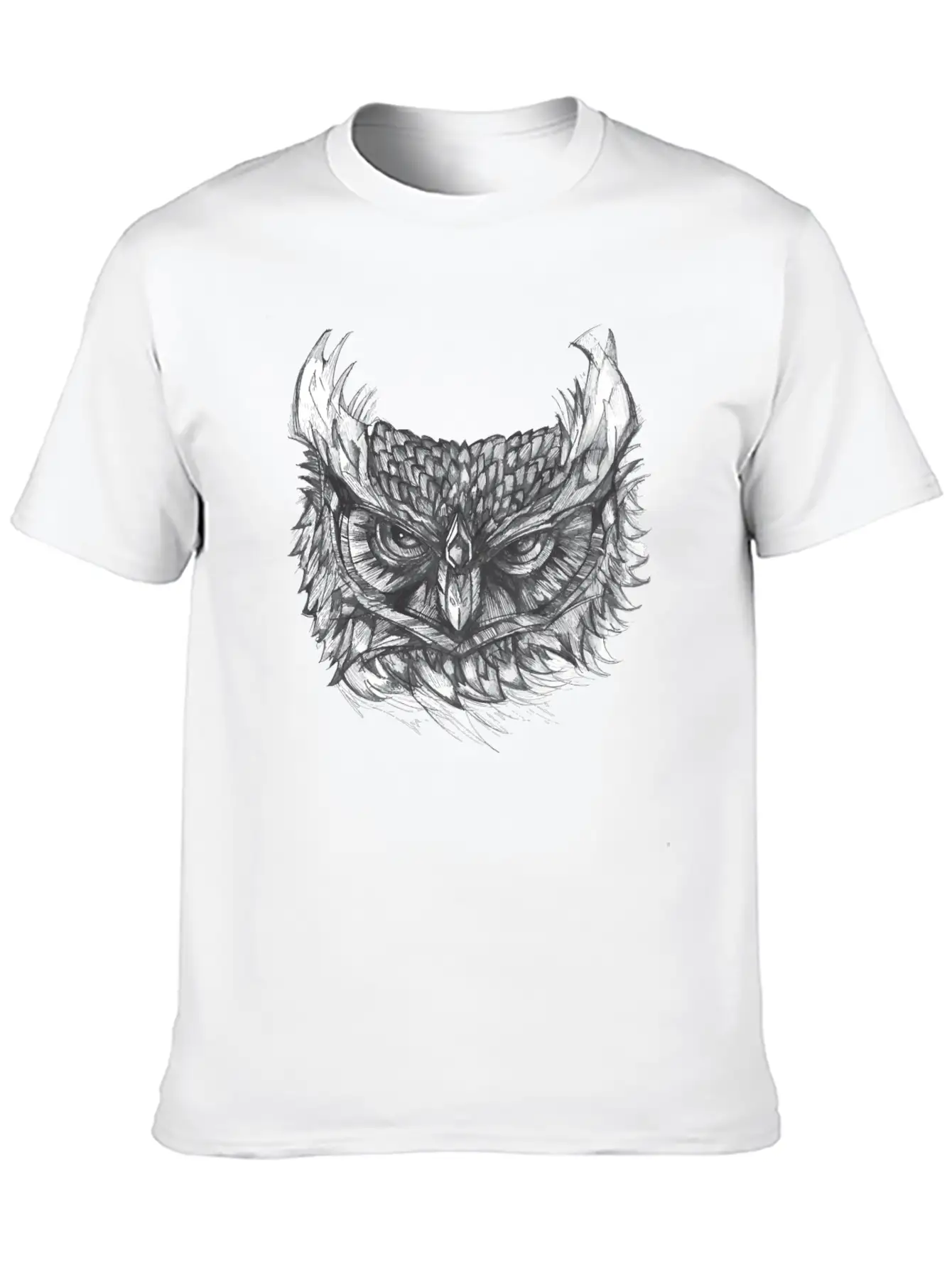 Owl Drawing Stylish Everyday T-Shirt – Unisex Basic Cotton Tee