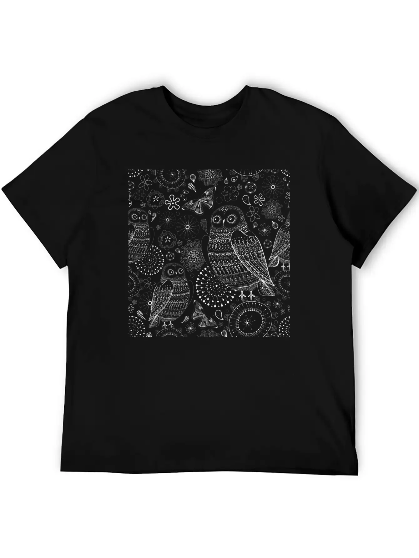 Owl Shading Basic Graphic T-Shirt – Daily Comfort In Soft Cotton