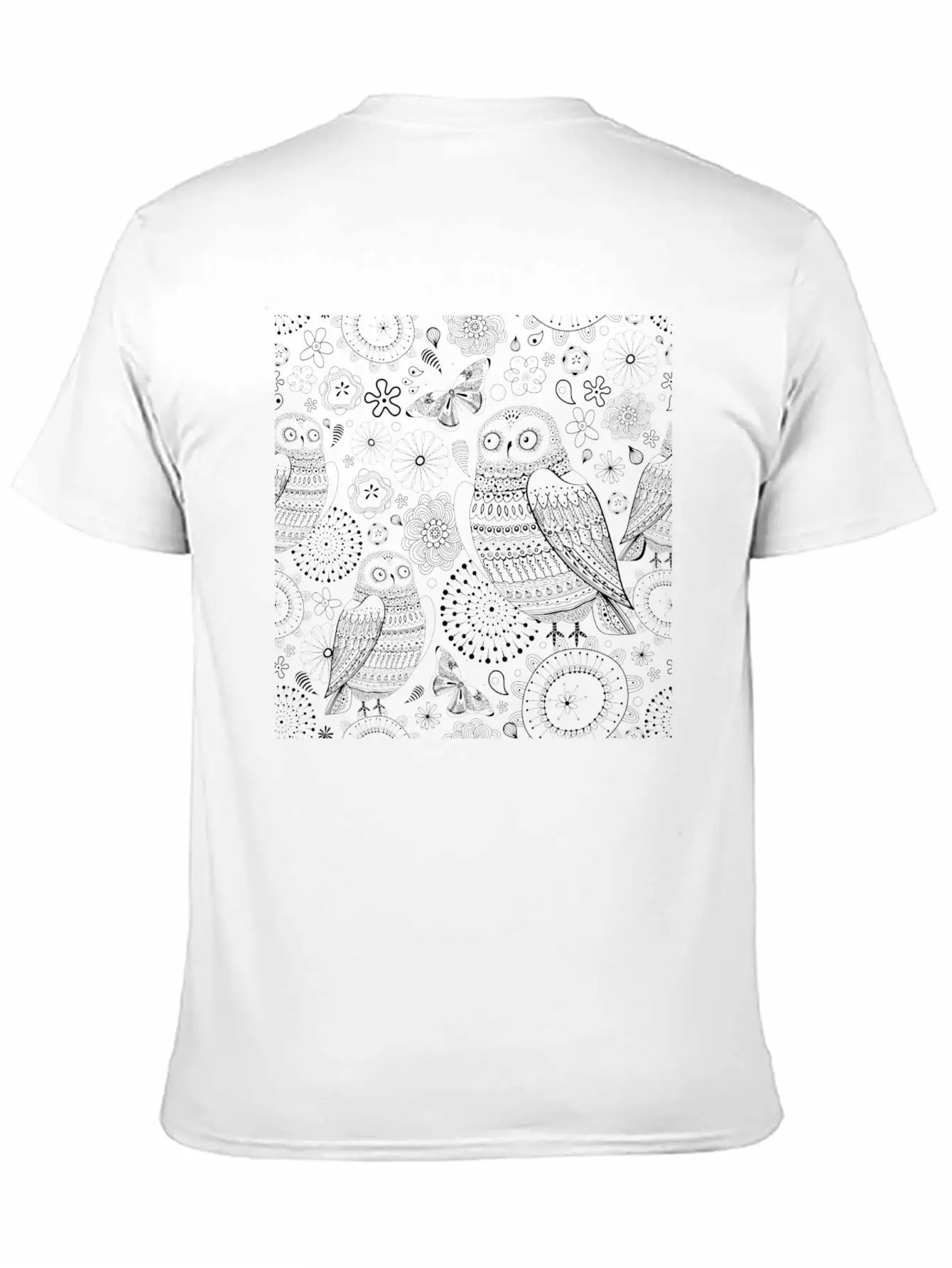 Owl Shading Basic Graphic T-Shirt – Daily Comfort In Soft Cotton