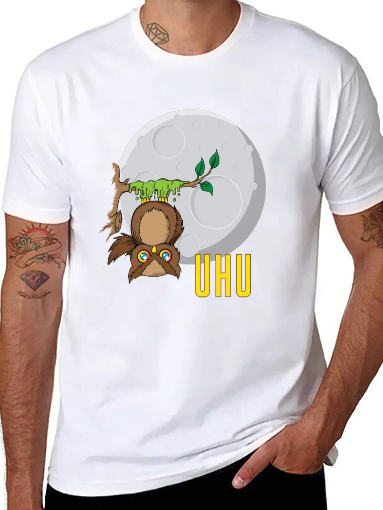 Owl UHU Comfortable Minimalist Graphic Tee – Summer Style Essential