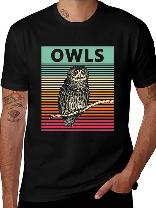 Owls Vintage Owl Retro Timeless Short Sleeve Tee – Comfy And Minimalist Design