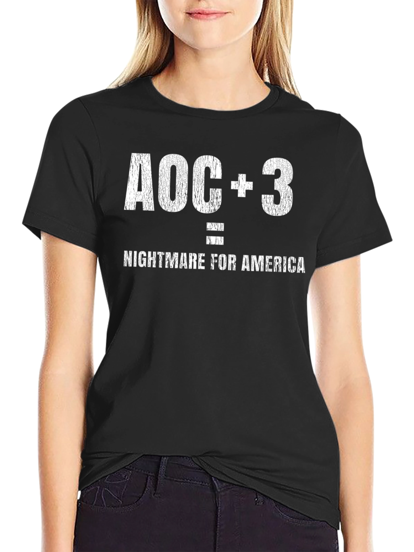 AOC+3 Nightmare for America Graphic Tee