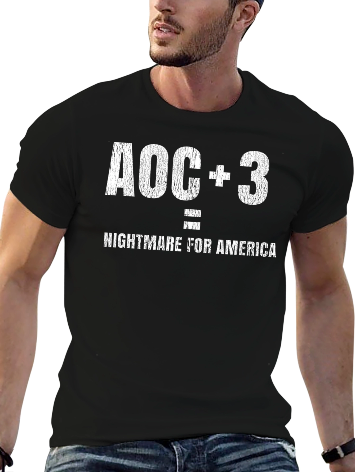AOC+3 Nightmare for America Graphic Tee
