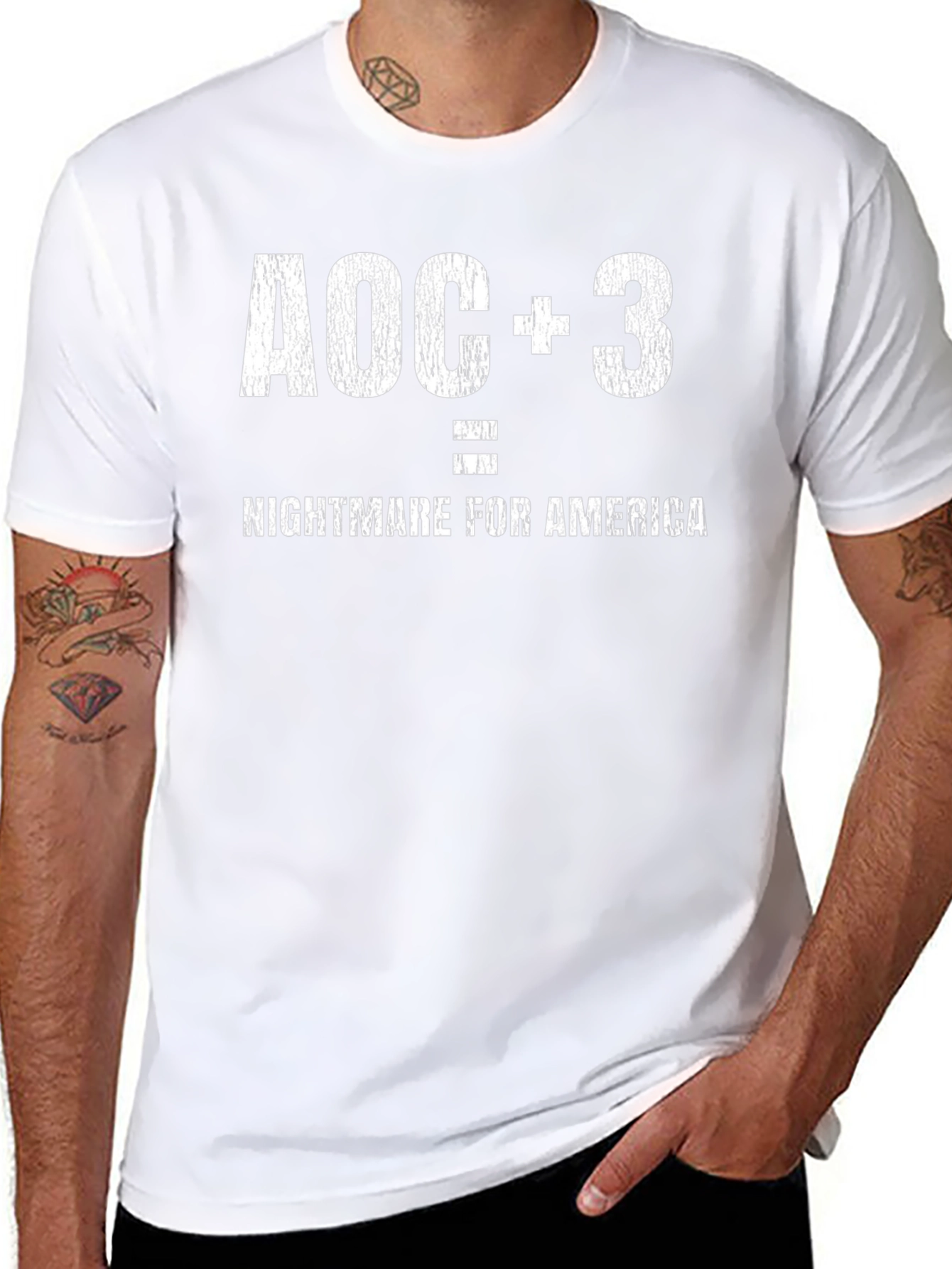 AOC+3 Nightmare for America Graphic Tee