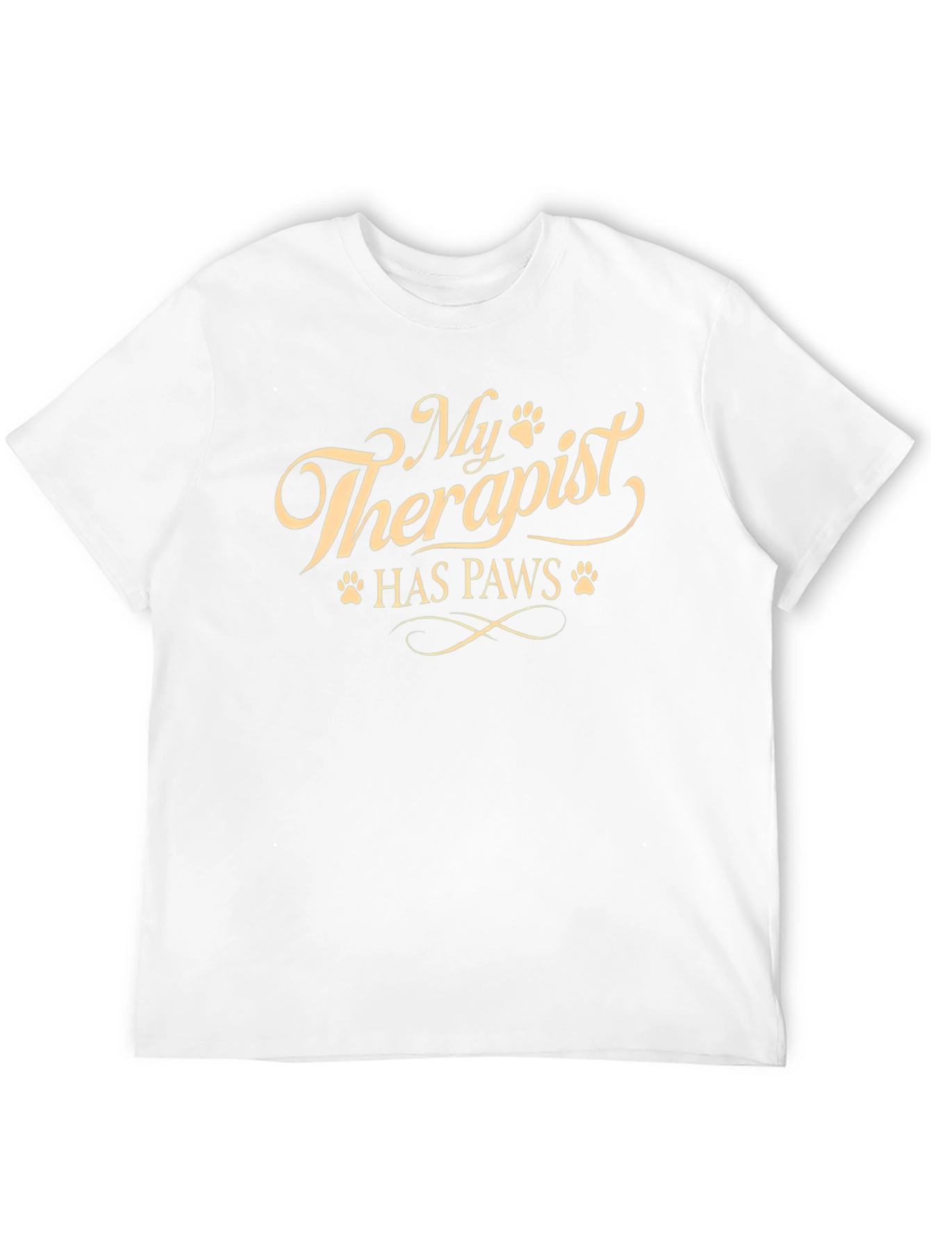 My Therapist Has Paws Novelty T-Shirt