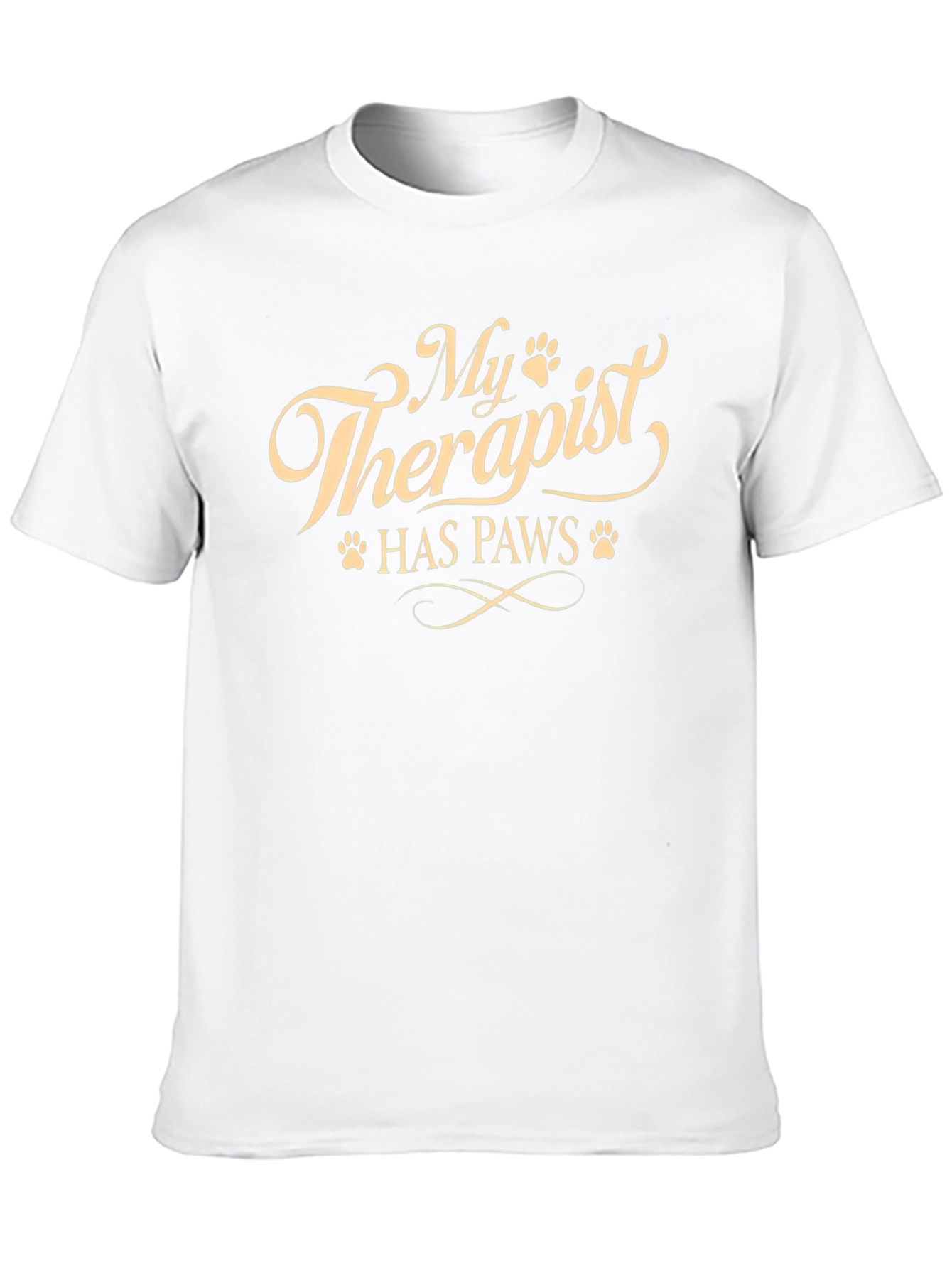My Therapist Has Paws Novelty T-Shirt