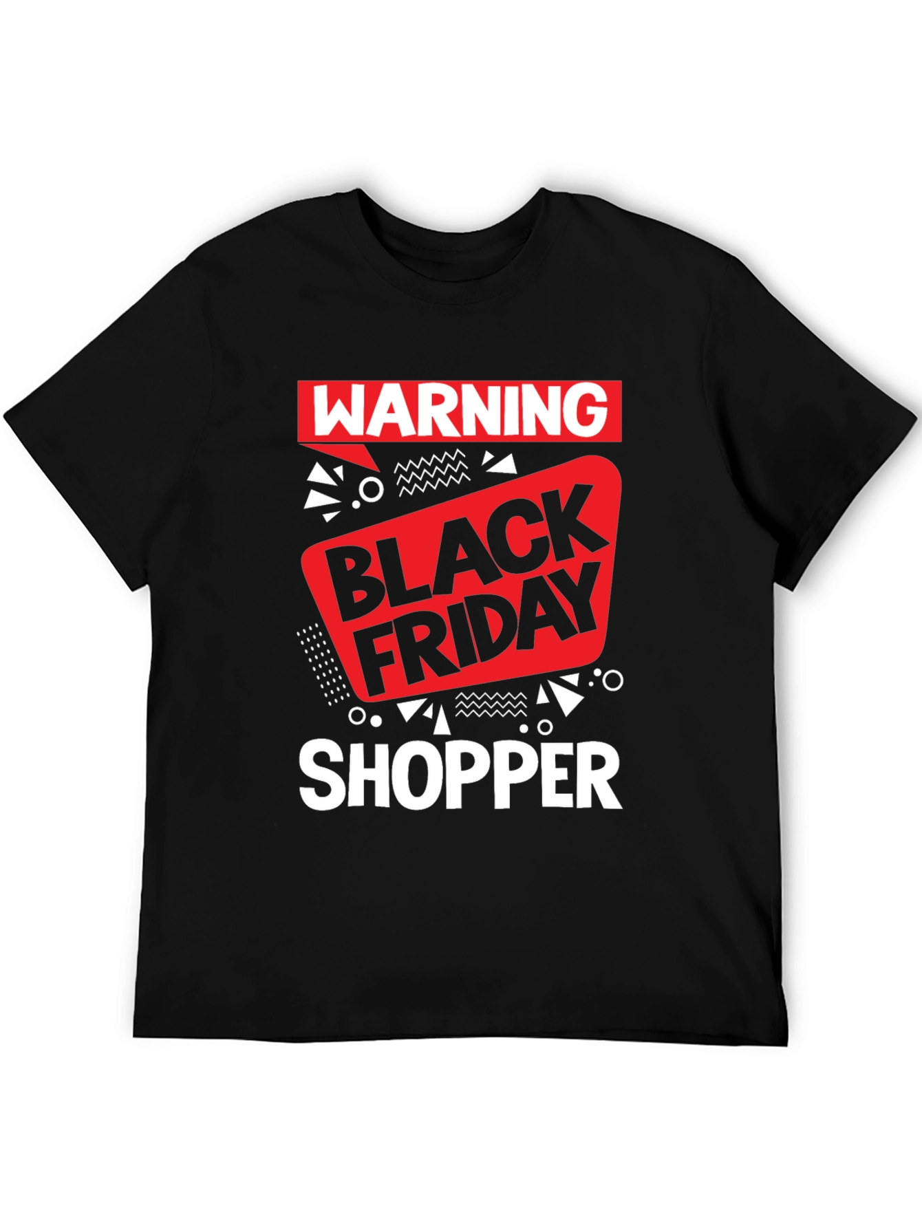 Warning Black Friday Shopper Graphic Tee