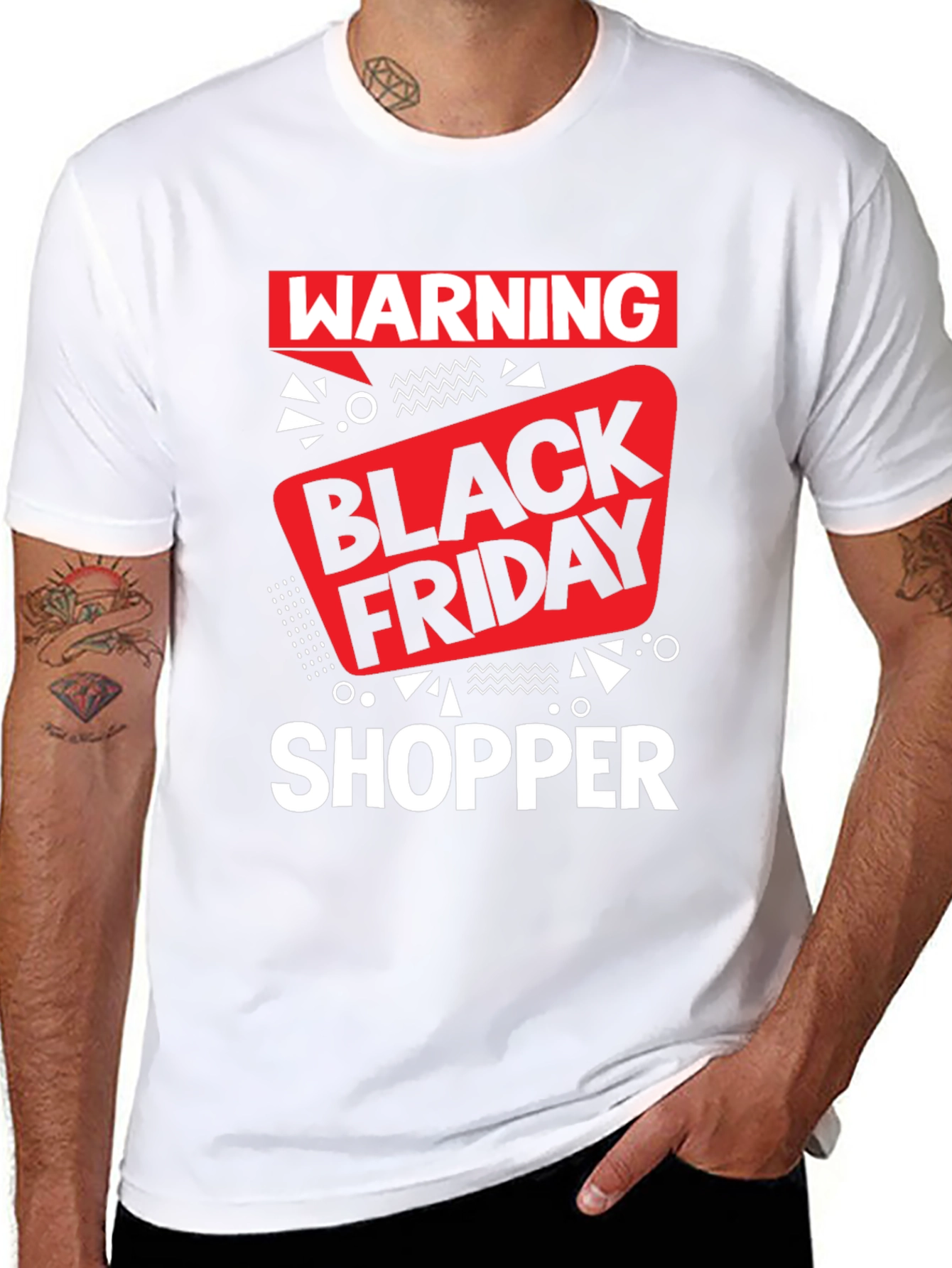 Warning Black Friday Shopper Graphic Tee