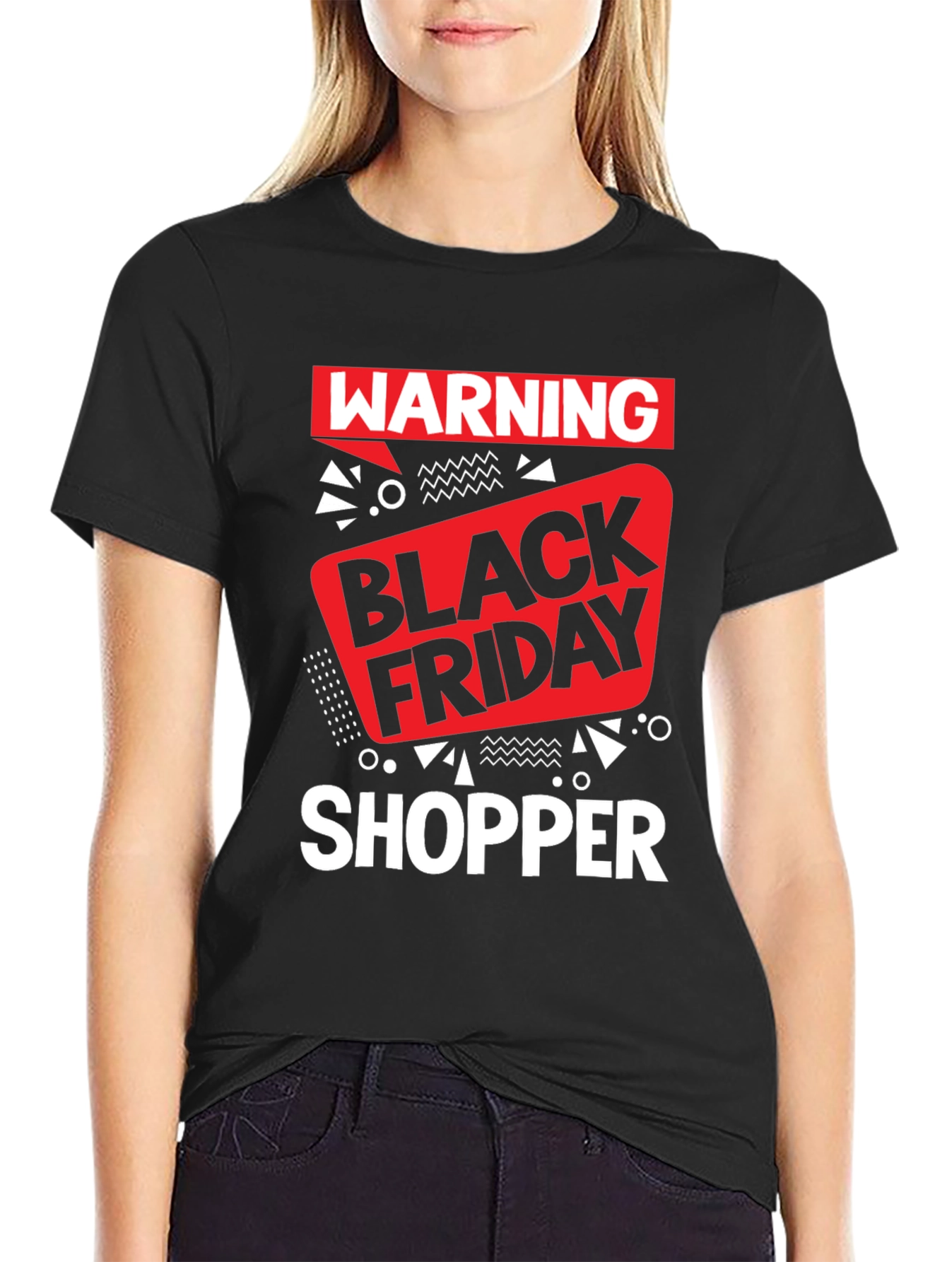 Warning Black Friday Shopper Graphic Tee
